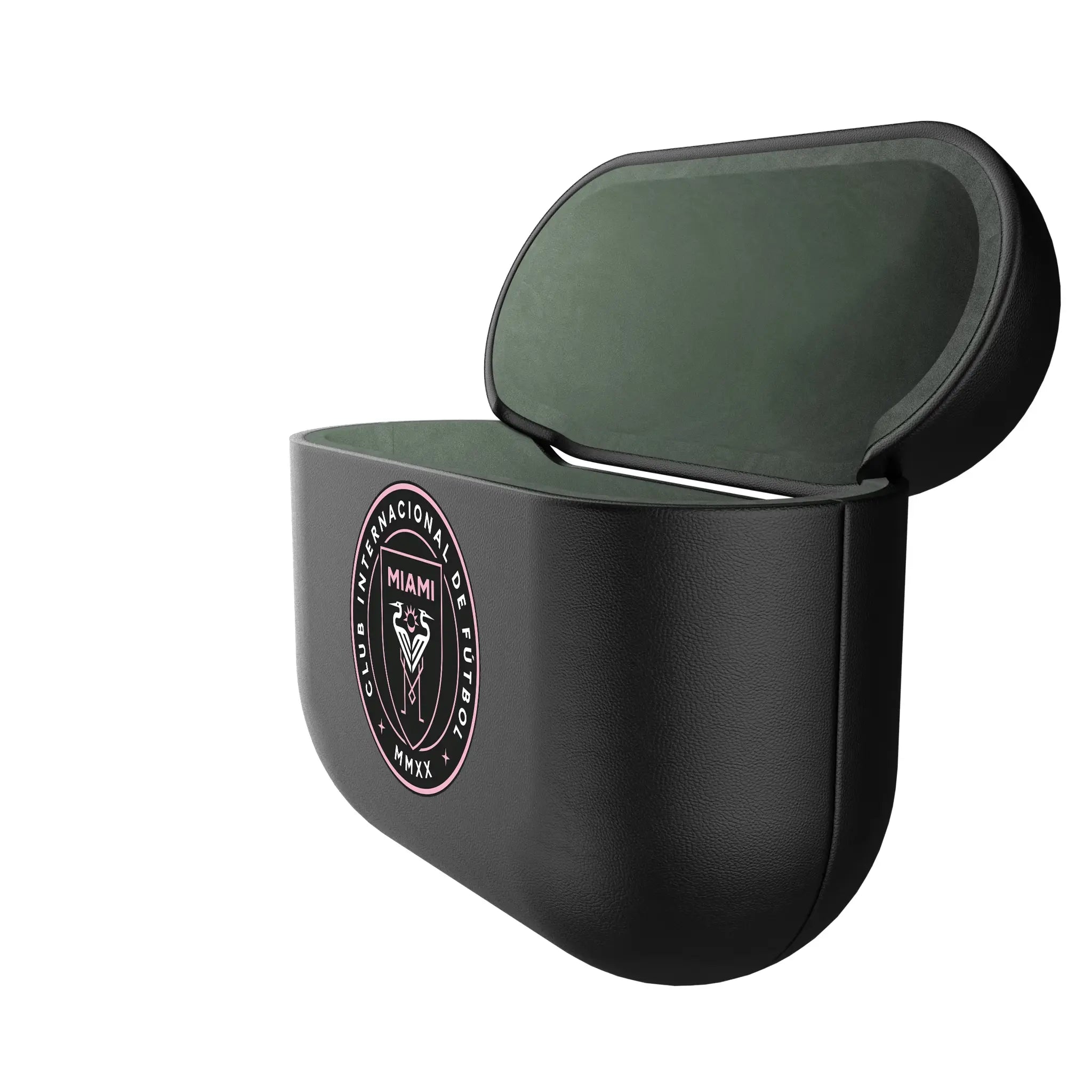 Inter Miami CF Insignia AirPods AirPod Case Cover - Isometric View#Device_AirPods 3rd Gen