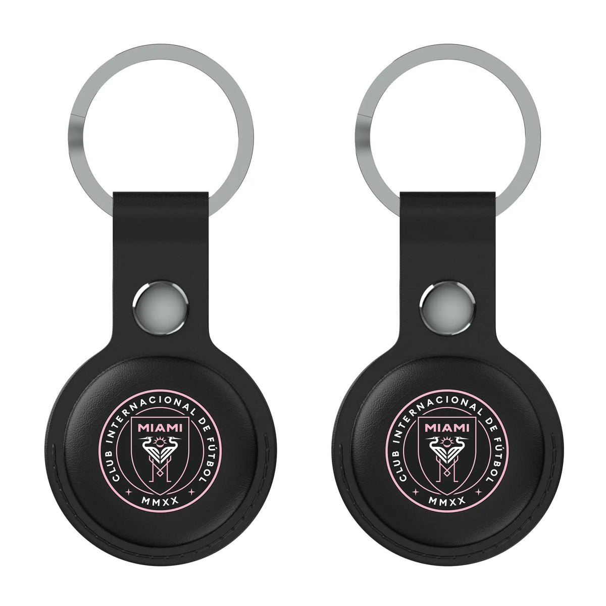 Inter Miami CF Insignia AirTag Black Airtag Holder 2-Pack