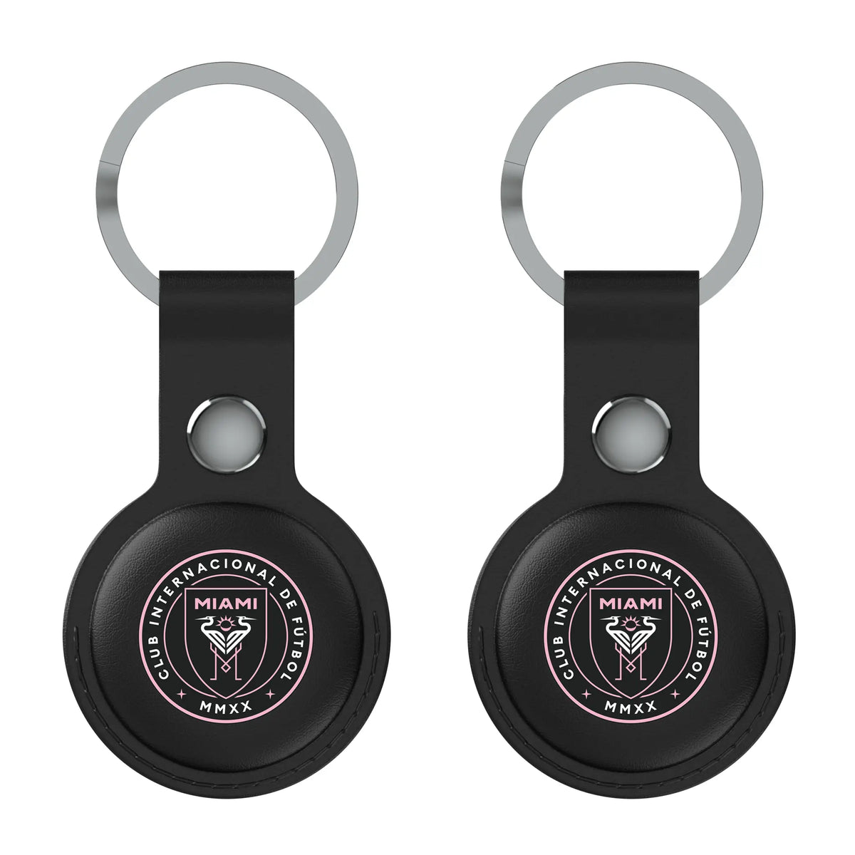 Inter Miami CF Insignia AirTag Black Airtag Holder 2-Pack