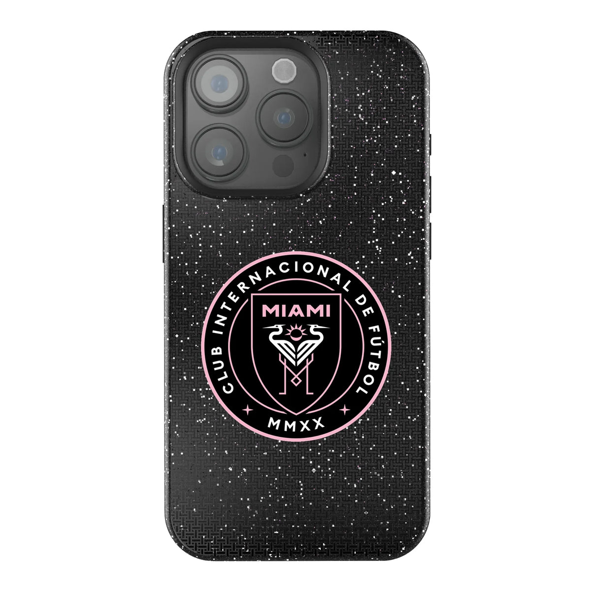 Inter Miami CF Linen iPhone Bling Phone Case for Apple iPhone