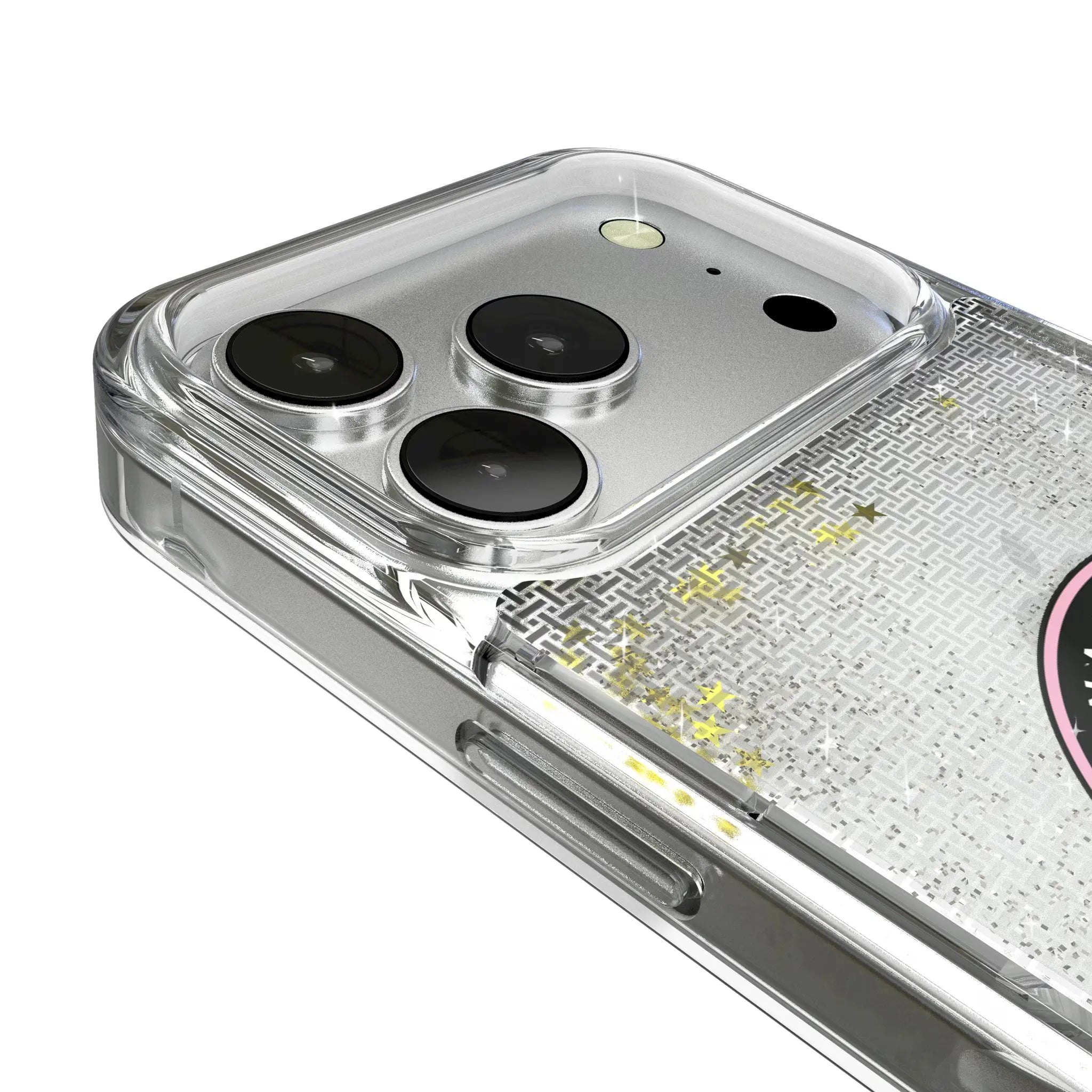 Inter Miami CF Linen iPhone Glitter Phone Case for Apple iPhone - Detail