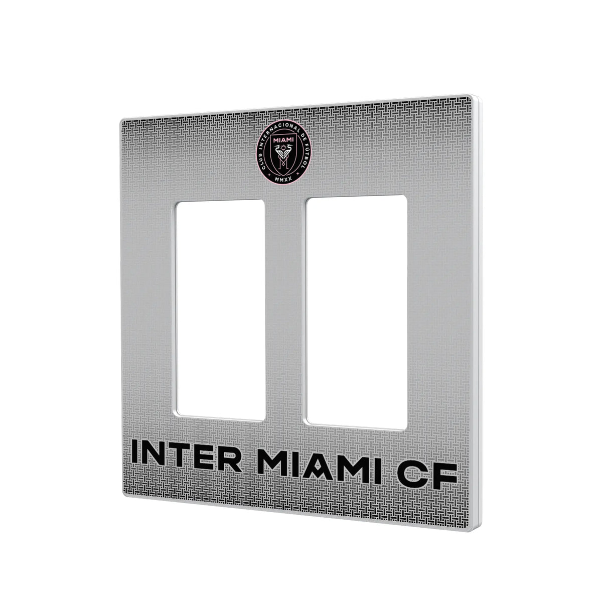Inter Miami CF Linen Hidden-Screw Light Switch Plate#Style_Double Rocker