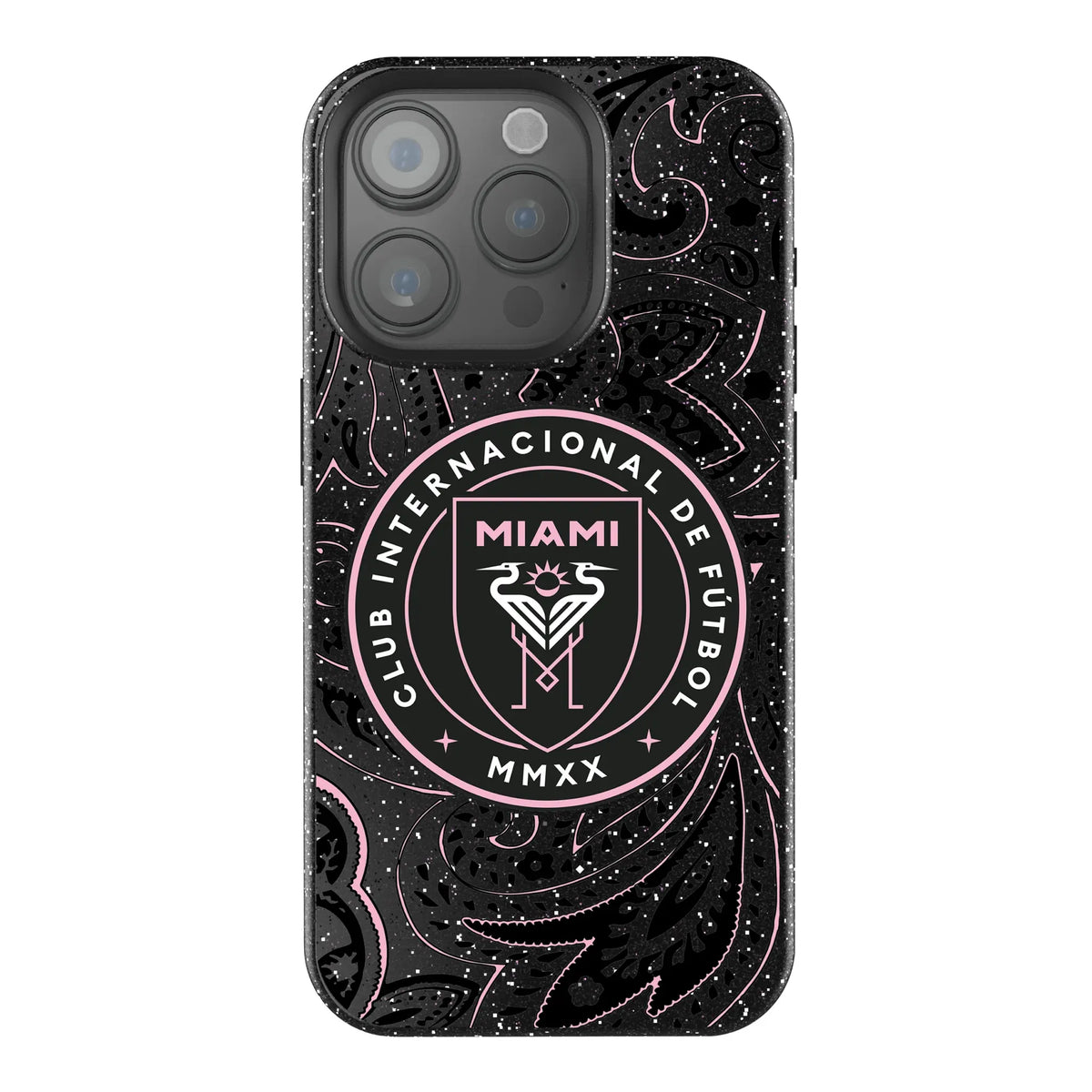 Inter Miami CF Paisley iPhone Bling Phone Case for Apple iPhone