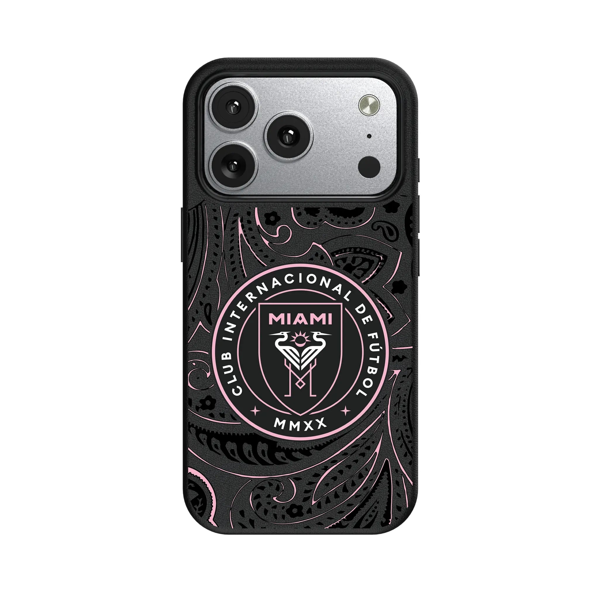 Inter Miami CF Paisley iPhone MagSafe Compatible Phone Case for Apple iPhone#Device_iPhone 17 Pro