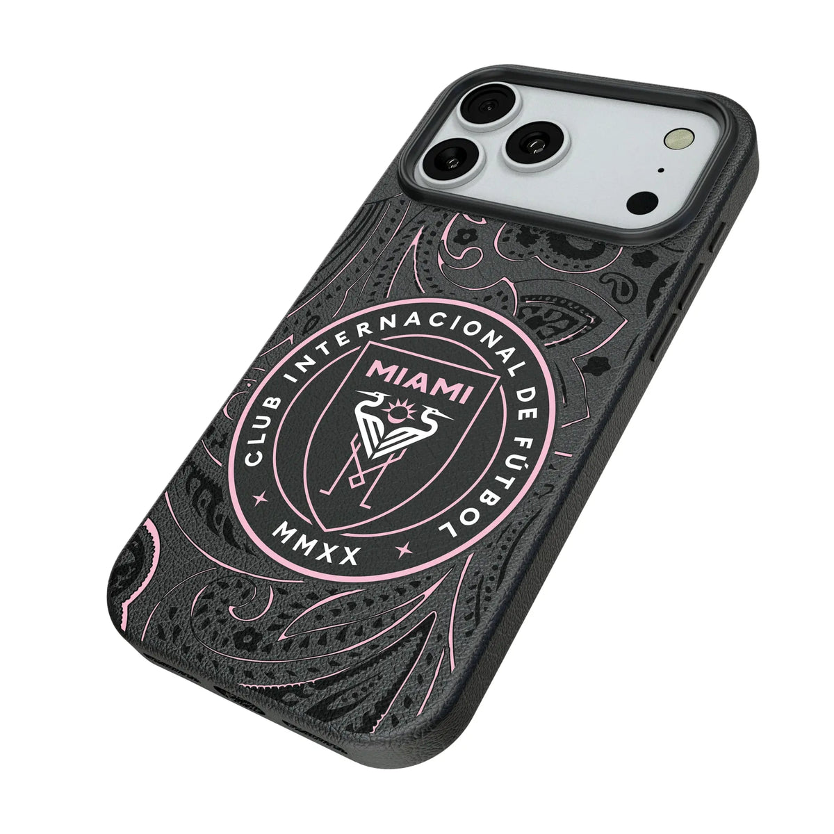 Inter Miami CF Paisley iPhone MagSafe Compatible Phone Case for Apple iPhone - Isometric View#Device_iPhone 18 Pro Max