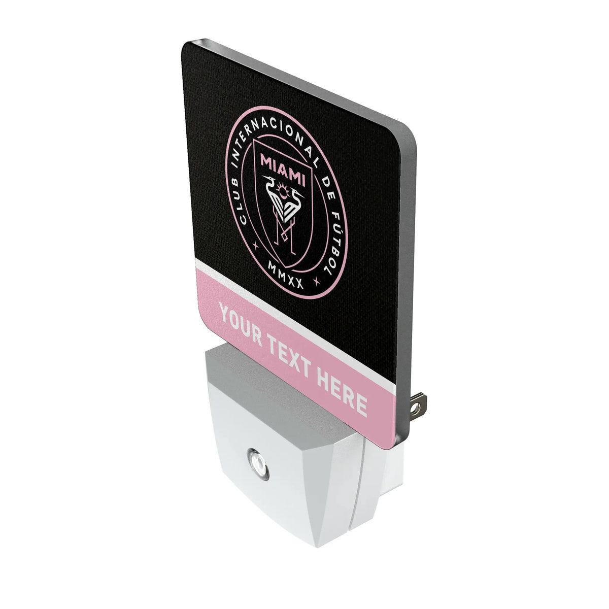 Inter Miami CF Personalized Endzone Solid Night Light 2-Pack - Isometric View