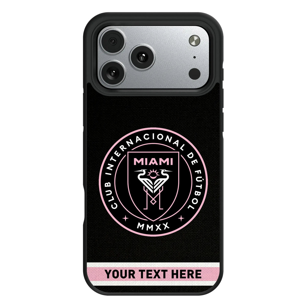 Inter Miami CF Personalized Stripe iPhone Bump Phone Case for Apple iPhone#Device_iPhone 17 Pro Max