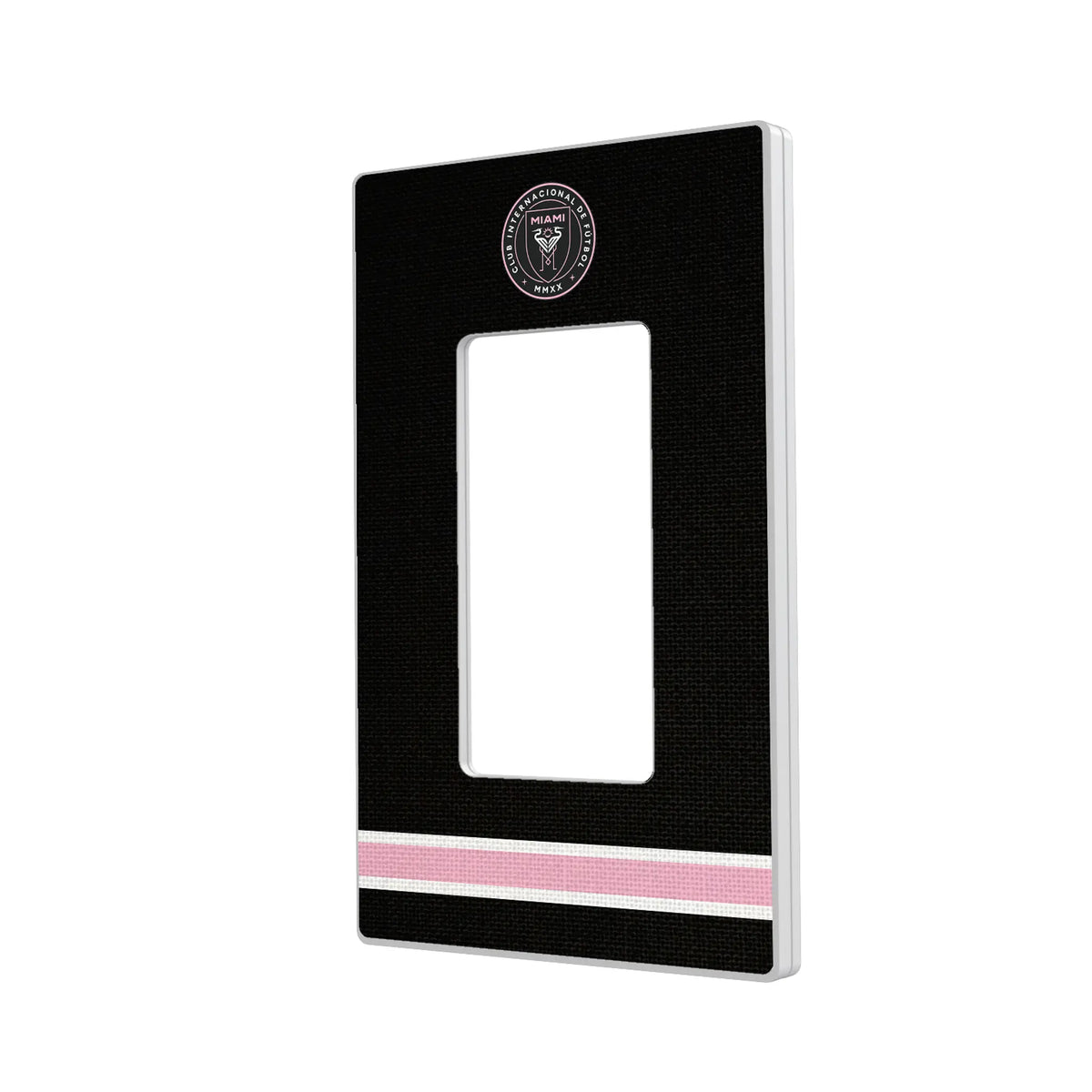 Inter Miami CF Stripe Hidden-Screw Light Switch Plate#Style_Single Rocker