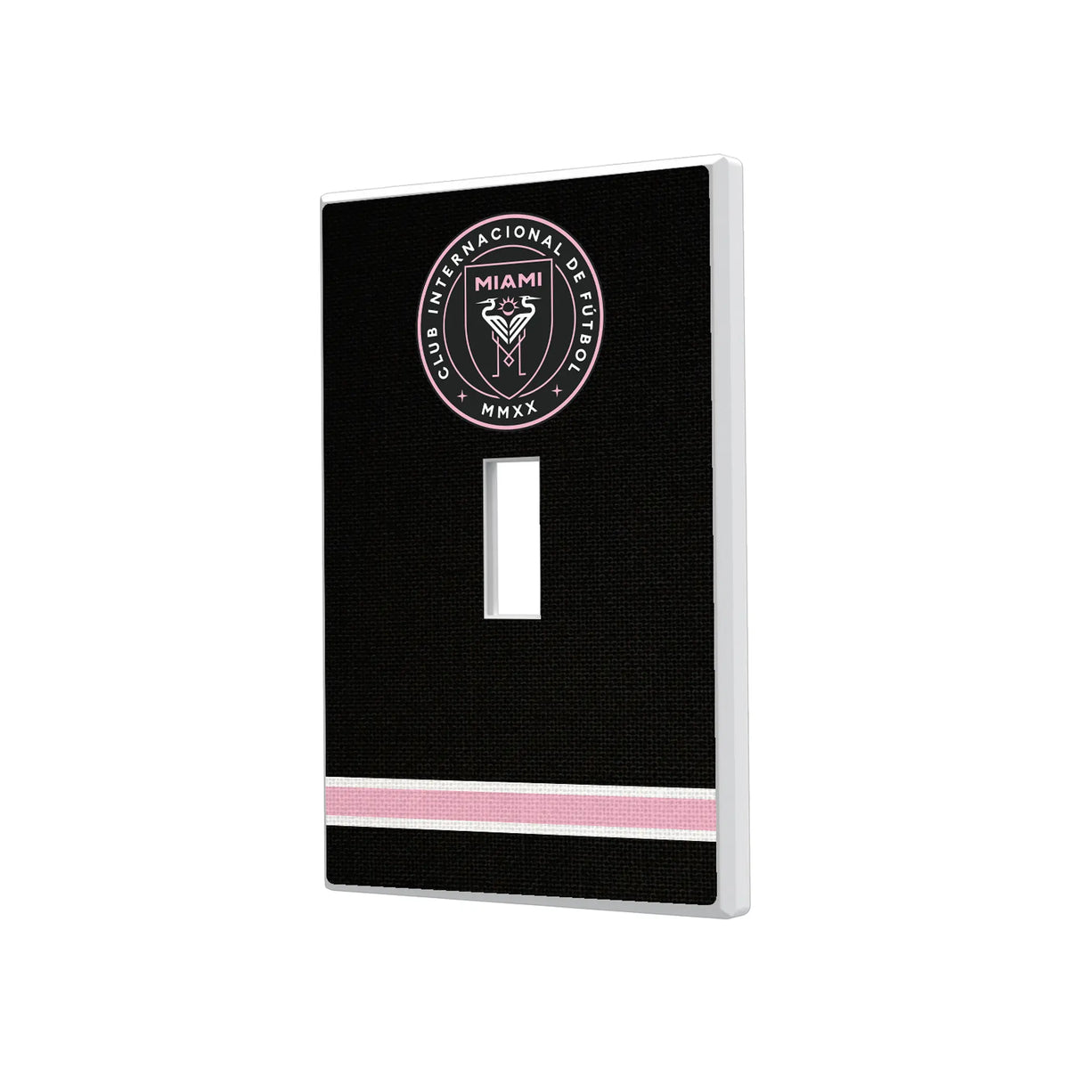 Inter Miami CF Stripe Hidden-Screw Light Switch Plate#Style_Single Toggle