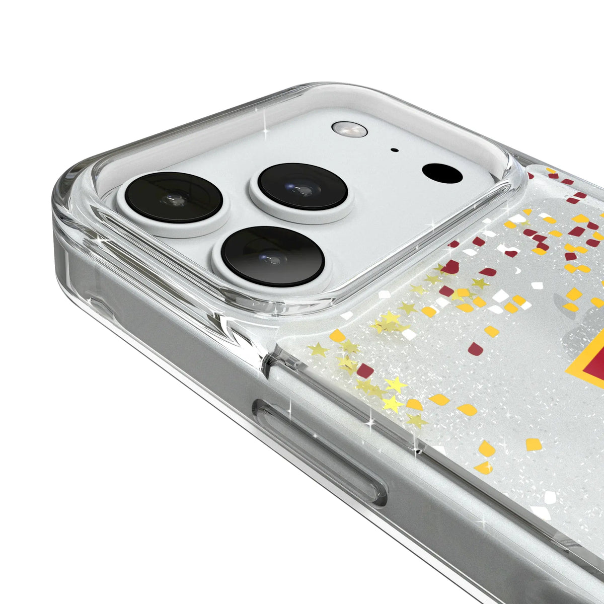 Iowa State University Cyclones Confetti iPhone Glitter Phone Case for Apple iPhone - Detail#Device_iPhone 18 Pro