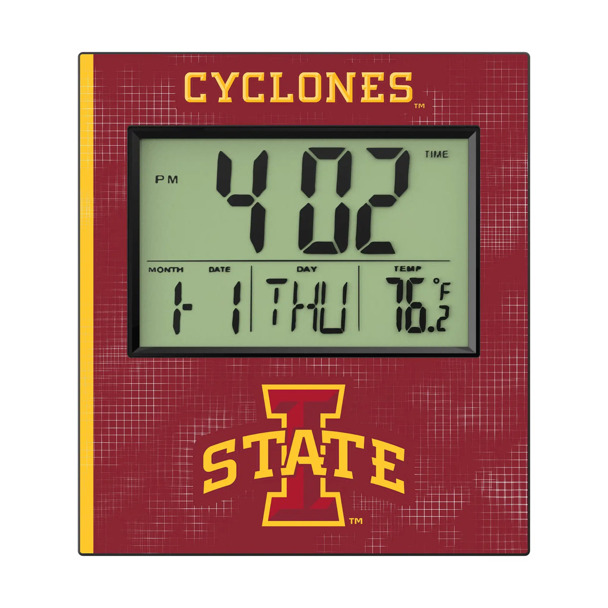 Iowa State University Cyclones Hatch Wall Clock