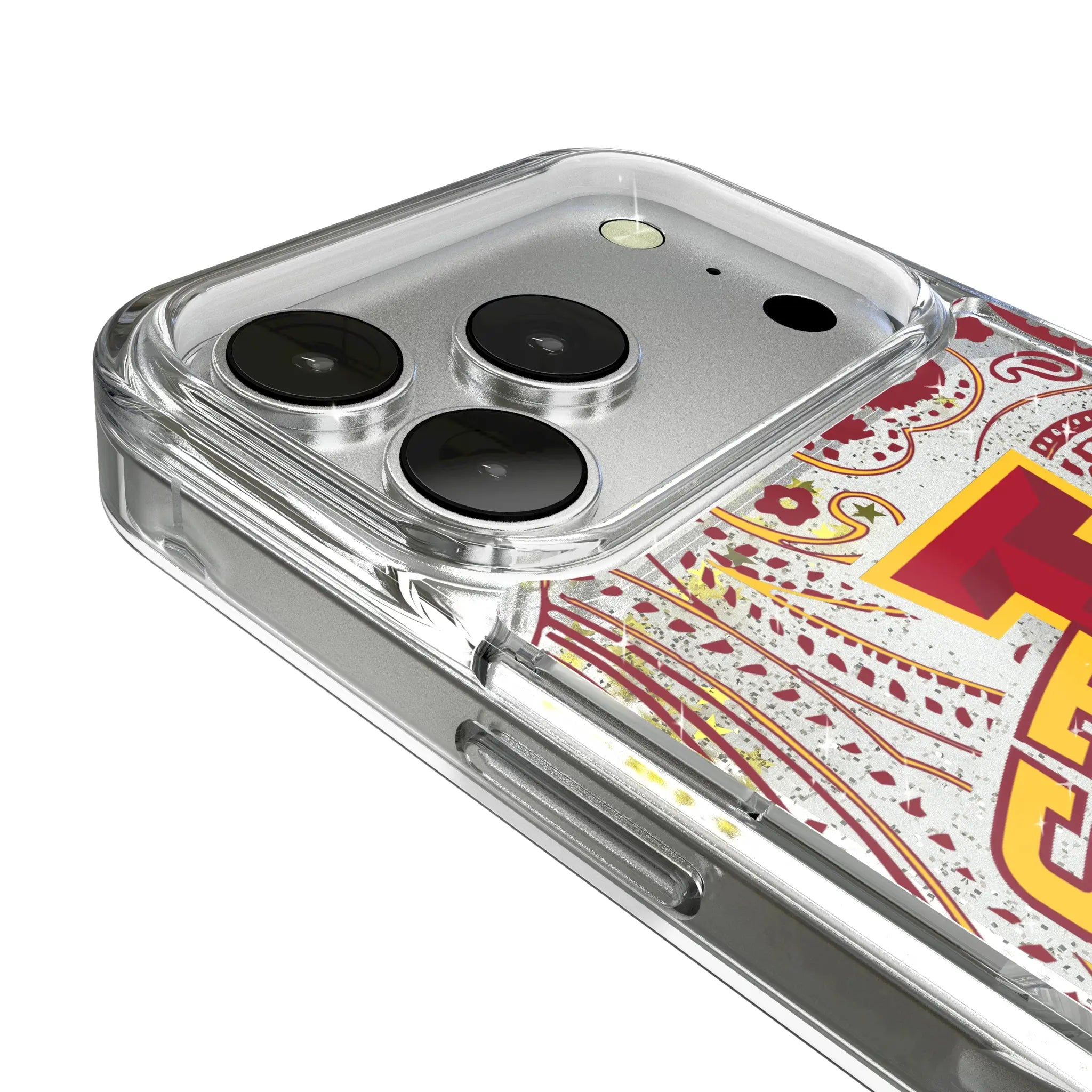 Iowa State University Cyclones Paisley iPhone Glitter Phone Case for Apple iPhone - Detail