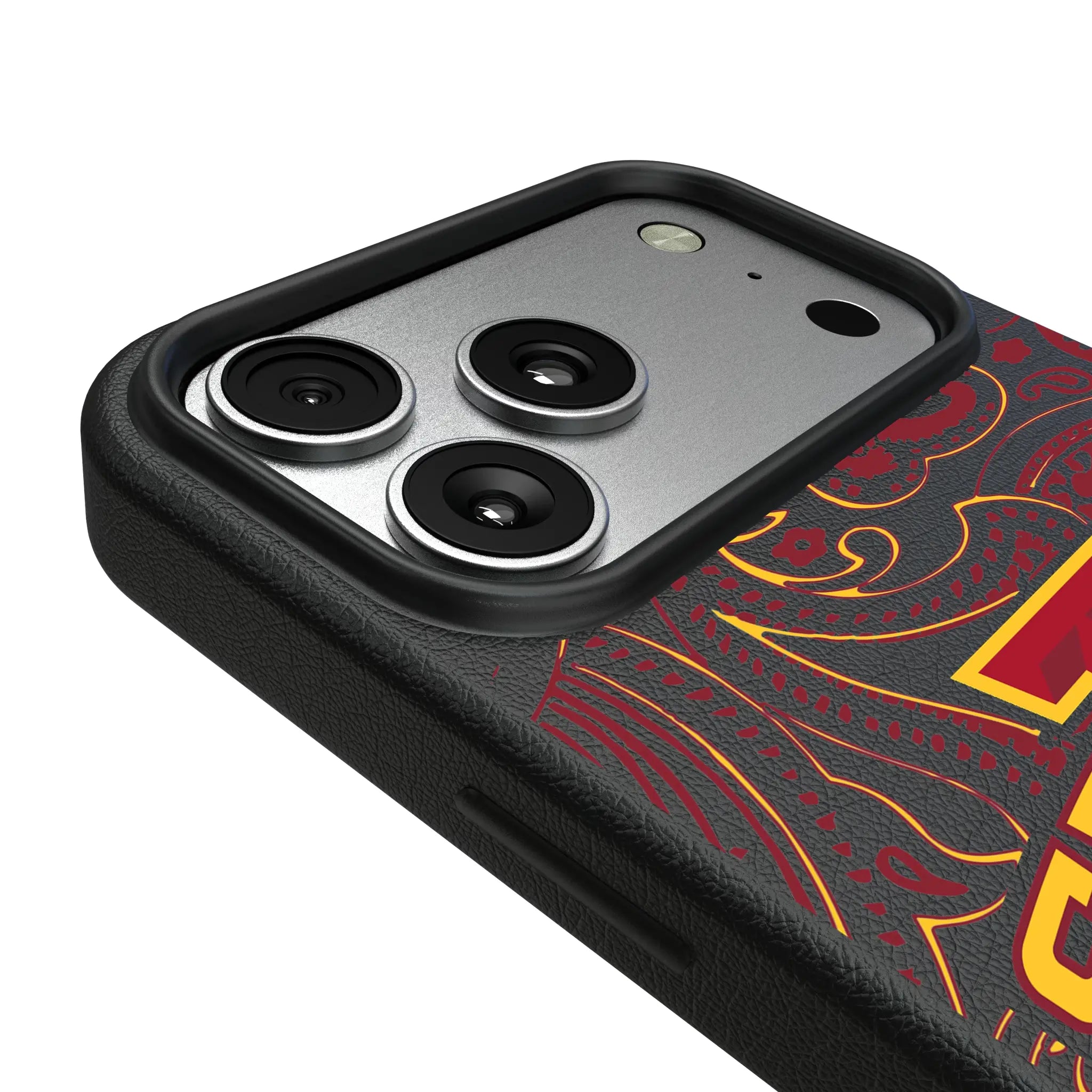 Iowa State University Cyclones Paisley iPhone MagSafe Compatible Phone Case for Apple iPhone - Detail#Device_iPhone 17 Pro Max