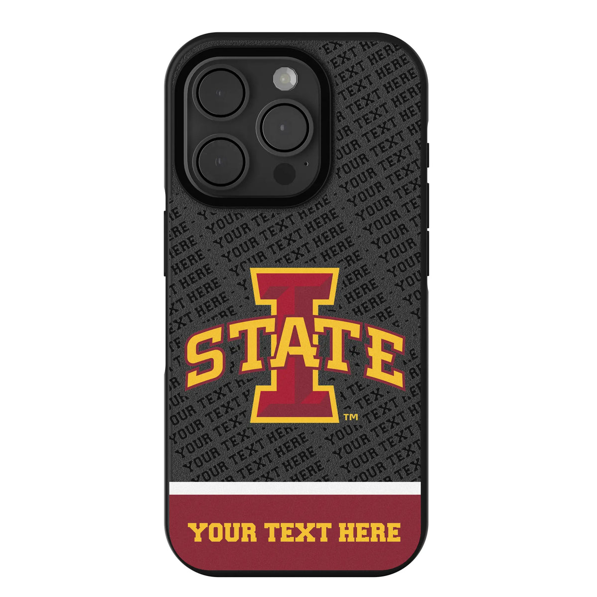 Iowa State University Cyclones Personalized EndZone Plus iPhone Bump Phone Case for Apple iPhone