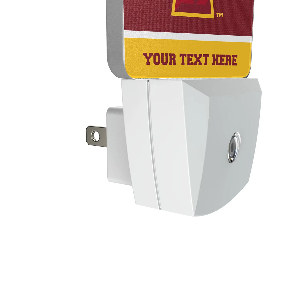 Iowa State University Cyclones Personalized Endzone Solid Night Light 2-Pack - Detail