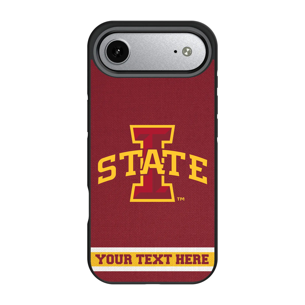 Iowa State University Cyclones Personalized Stripe iPhone Bump Phone Case for Apple iPhone#Device_iPhone Air