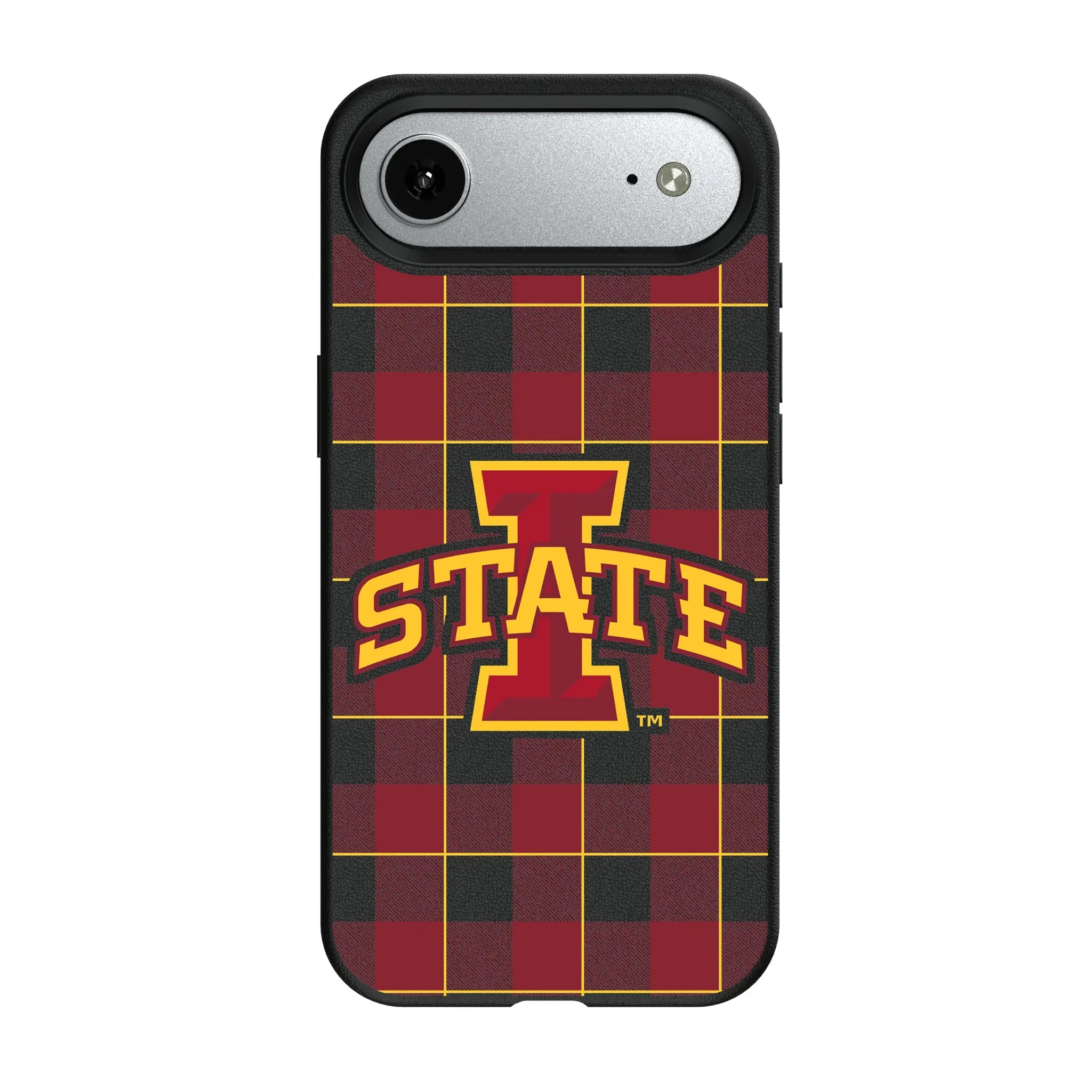 Iowa State University Cyclones Plaid iPhone MagSafe Compatible Phone Case for Apple iPhone#Device_iPhone Air