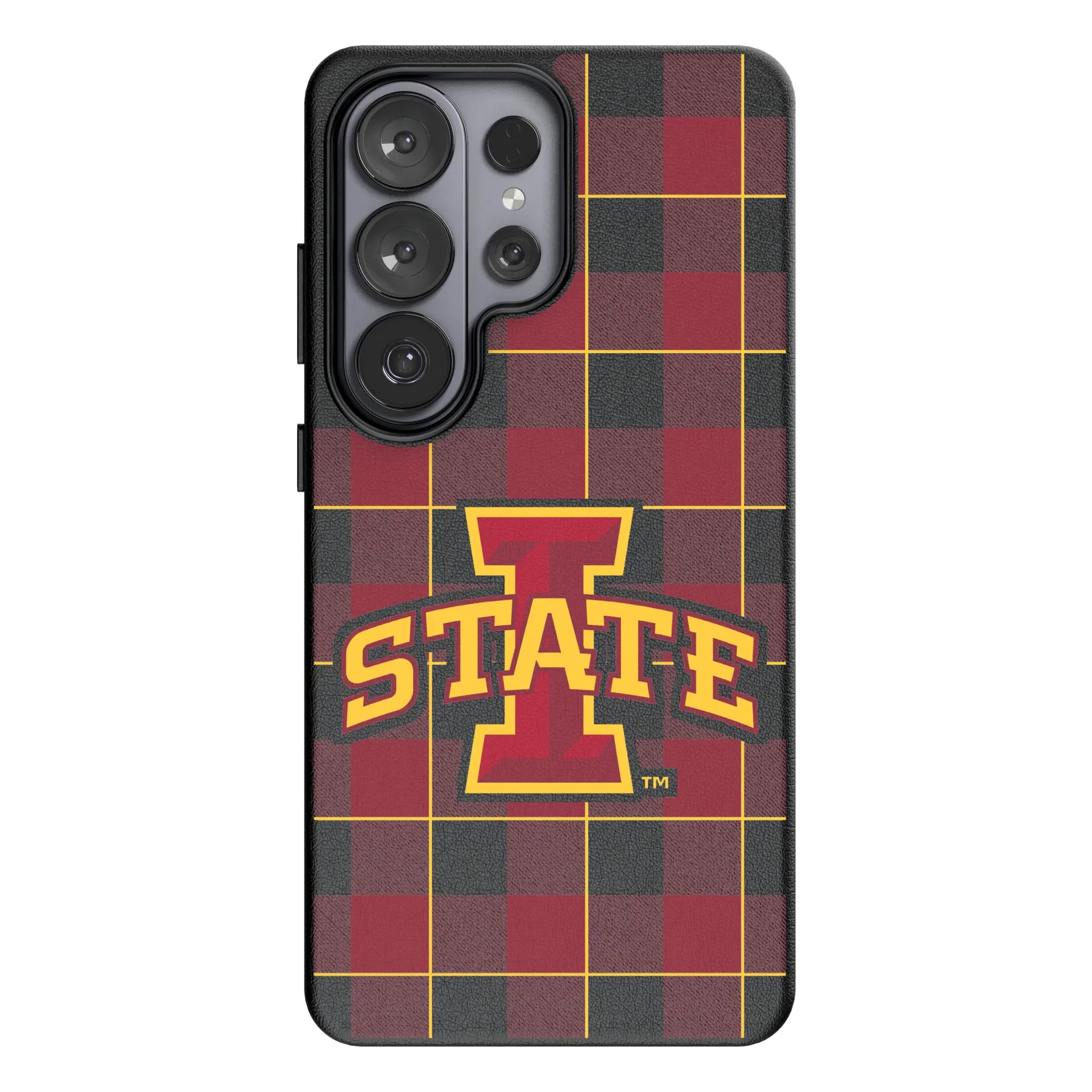 Iowa State University Cyclones Plaid Galaxy MagSafe Compatible Phone Case for Samsung Galaxy#Device_Galaxy S26 Ultra