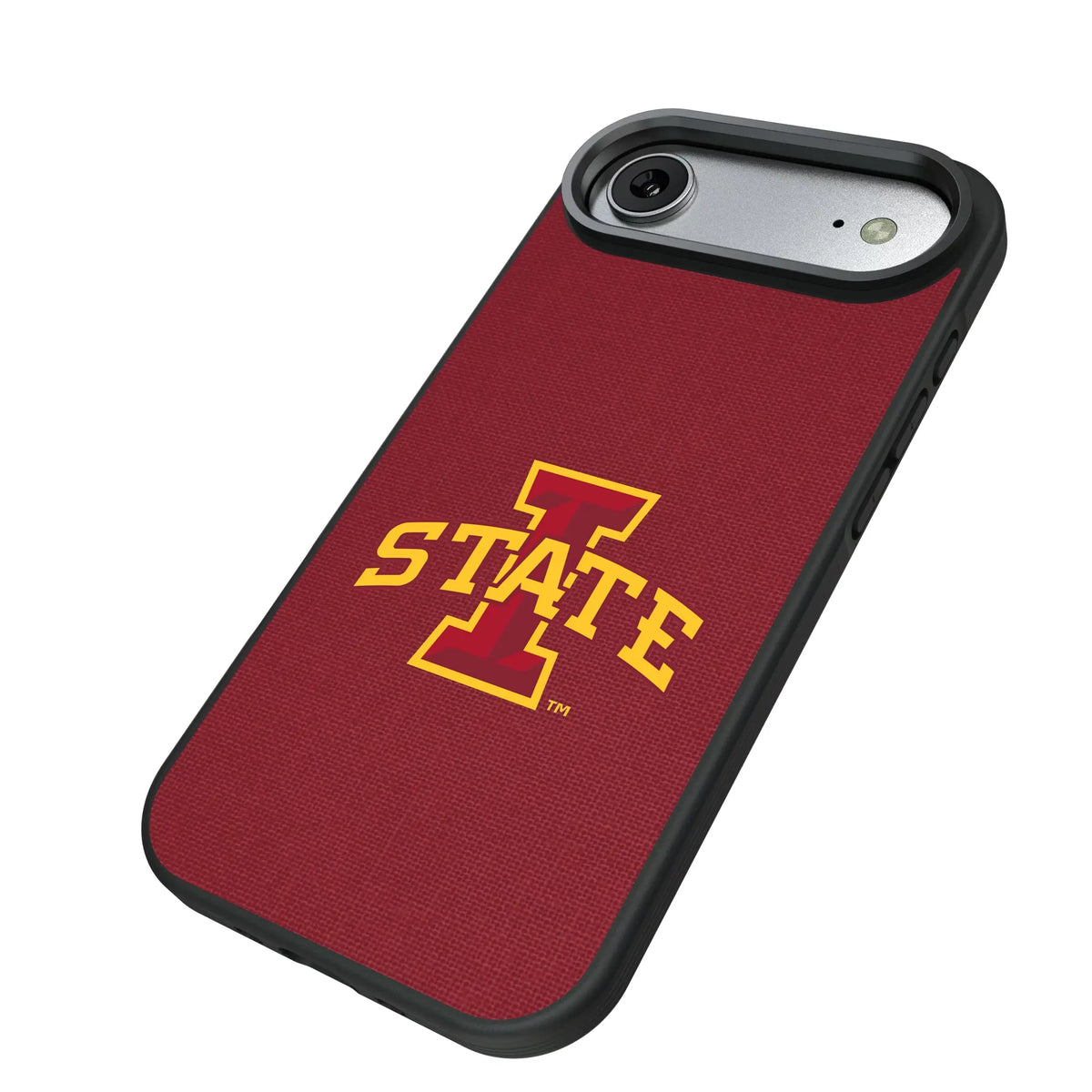 Iowa State University Cyclones Solid iPhone Bump Phone Case for Apple iPhone - Isometric View#Device_iPhone Air