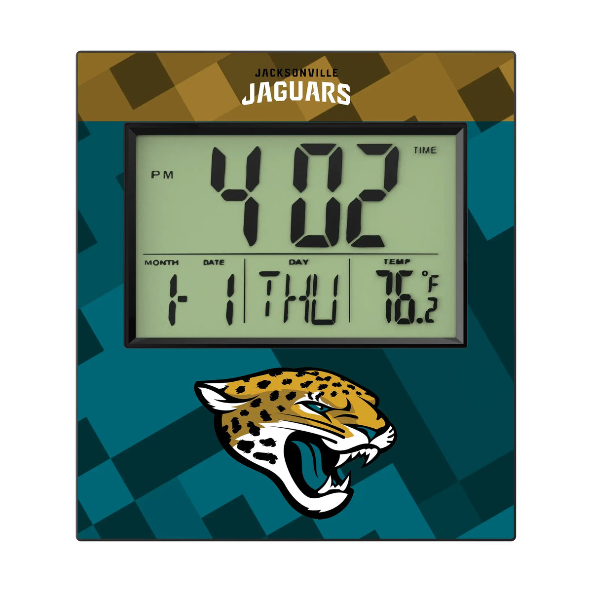 Jacksonville Jaguars Color Block Wall Clock