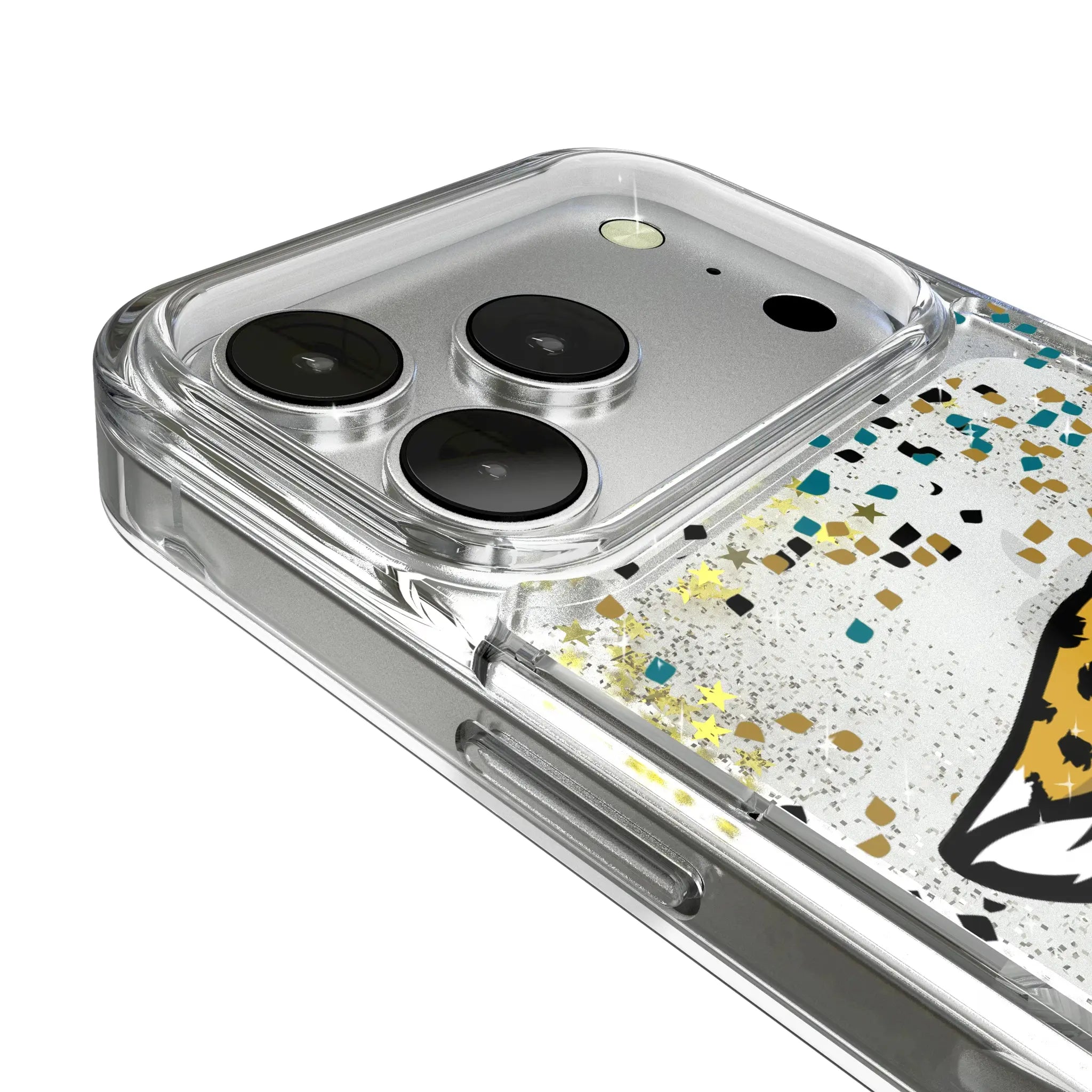 Jacksonville Jaguars Confetti iPhone Glitter Phone Case for Apple iPhone - Detail
