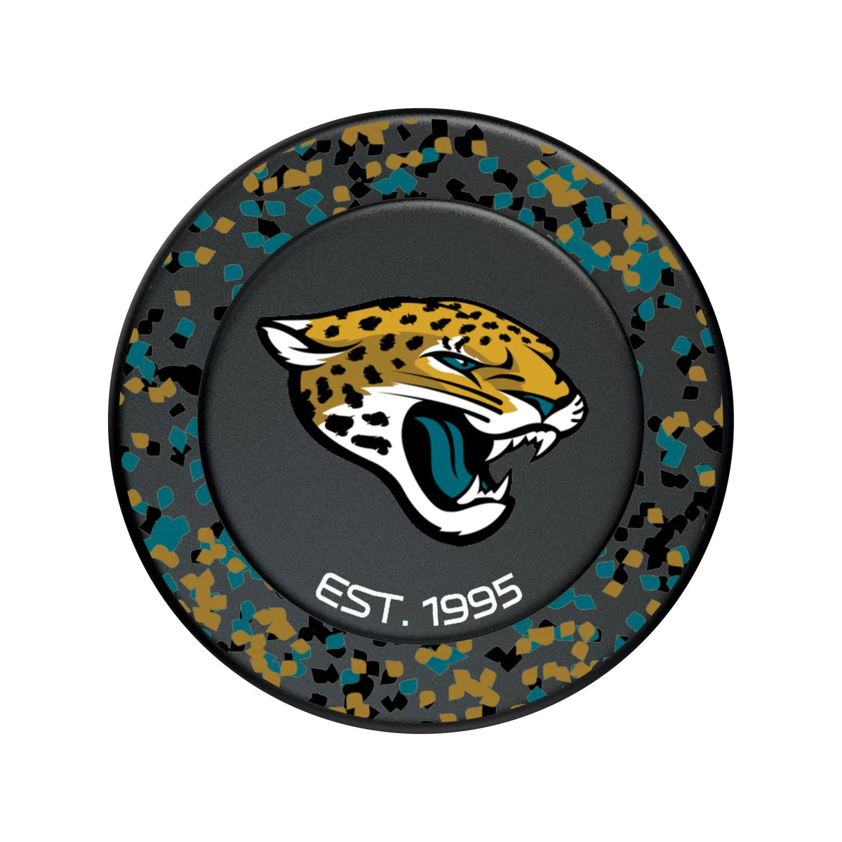 Jacksonville Jaguars Confetti Popsockets Round Magnetic