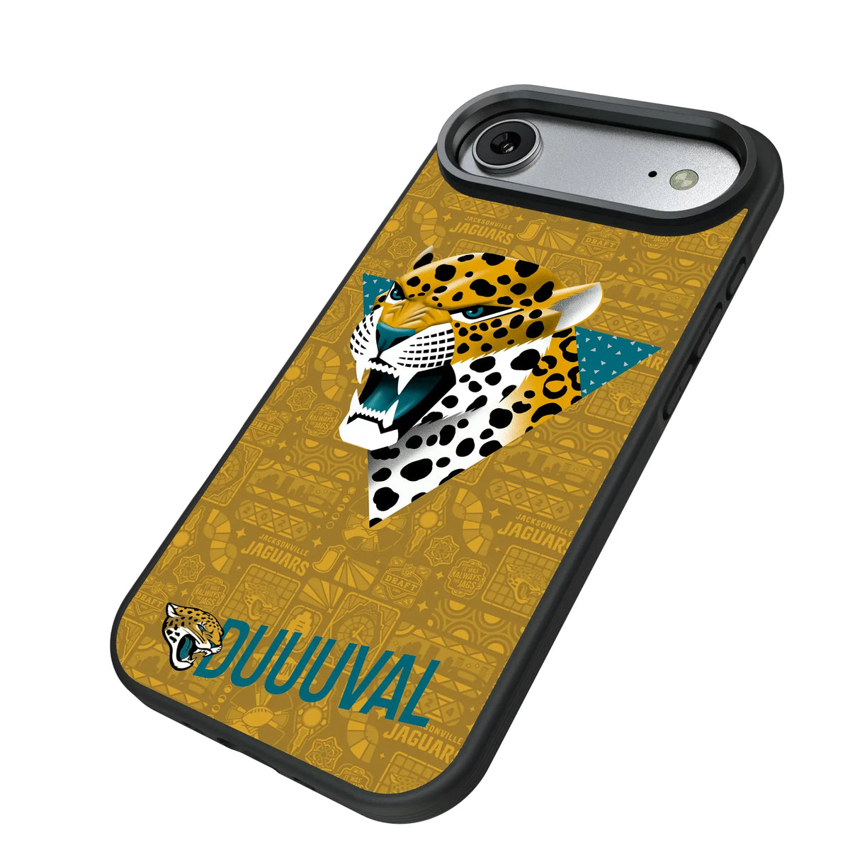 Jacksonville Jaguars Deco iPhone Bump Phone Case for Apple iPhone - Isometric View#Device_iPhone Air