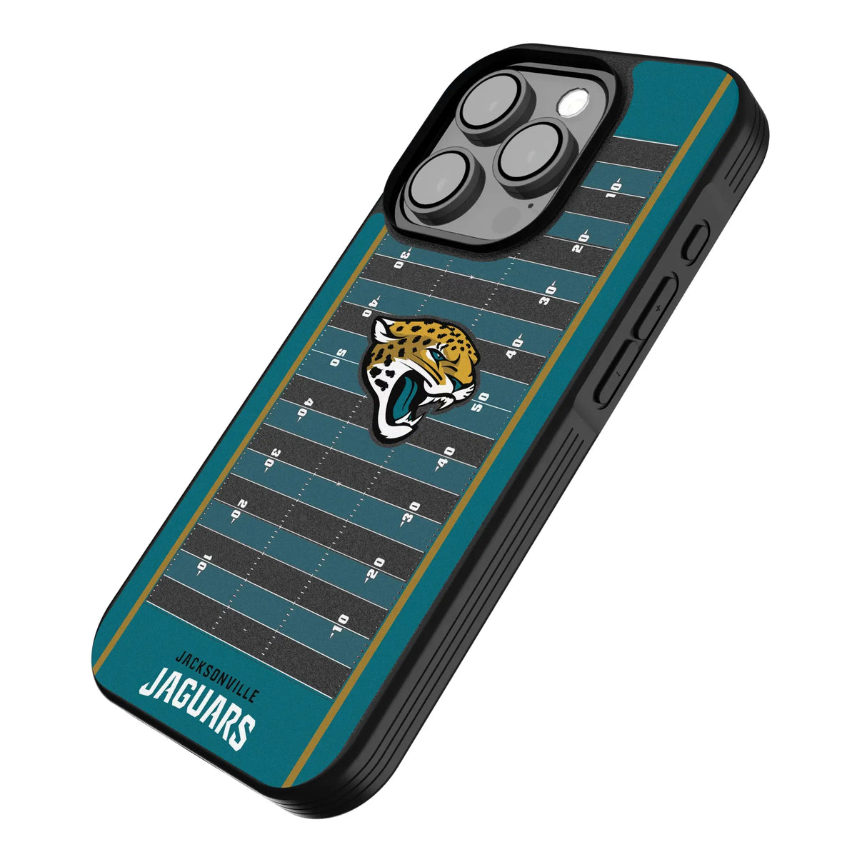 Jacksonville Jaguars Field iPhone Bump Phone Case for Apple iPhone - Isometric View