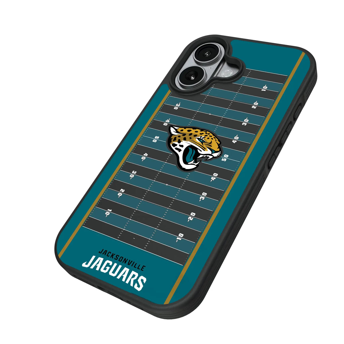Jacksonville Jaguars Field iPhone Bump Phone Case for Apple iPhone - Isometric View#Device_iPhone 17