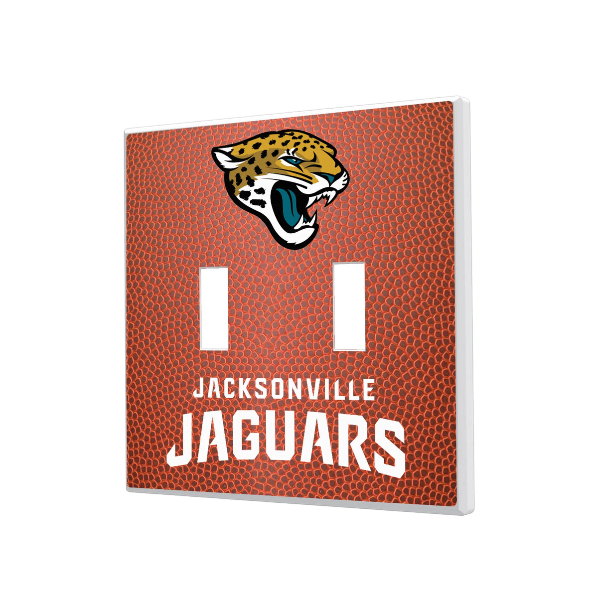 Jacksonville Jaguars Football Hidden-Screw Light Switch Plate#Style_Double Toggle