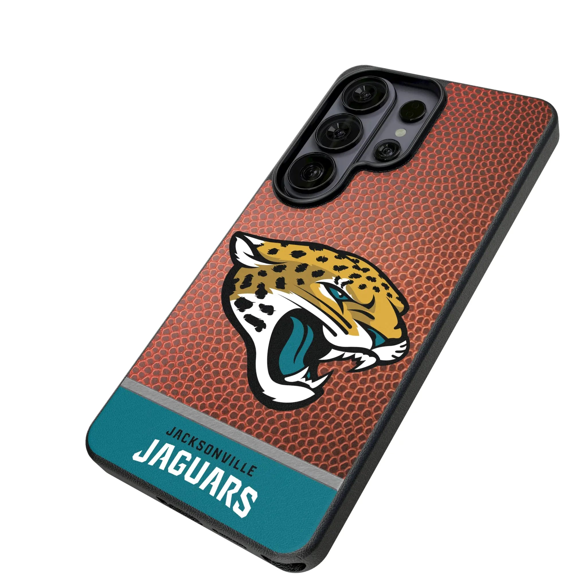 Jacksonville Jaguars Football Wordmark Galaxy MagSafe Compatible Phone Case for Samsung Galaxy - Isometric View#Device_Galaxy S26 Ultra