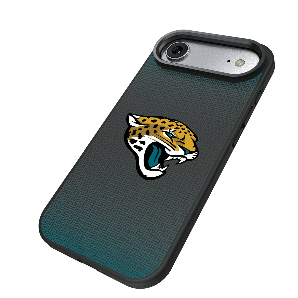Jacksonville Jaguars Linen iPhone Bump Phone Case for Apple iPhone - Isometric View#Device_iPhone Air