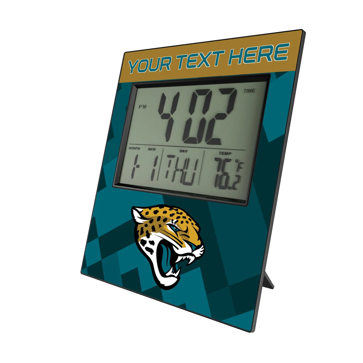 Jacksonville Jaguars Personalized Color Block Wall Clock