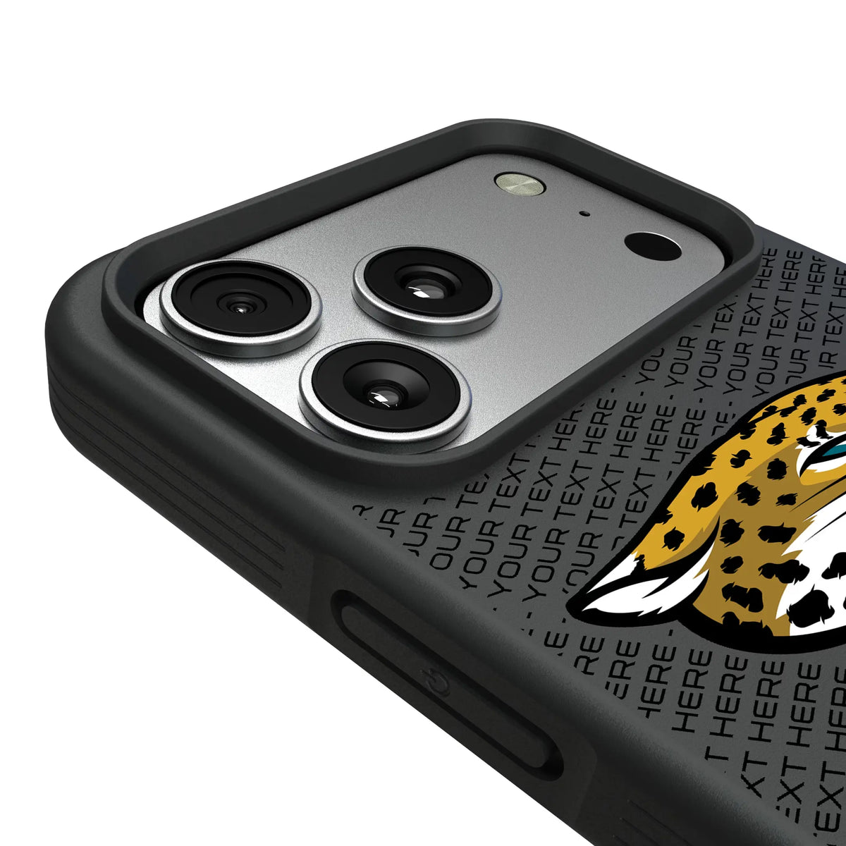 Jacksonville Jaguars Personalized EndZone Plus iPhone Bump Phone Case for Apple iPhone - Detail#Device_iPhone 17 Pro Max