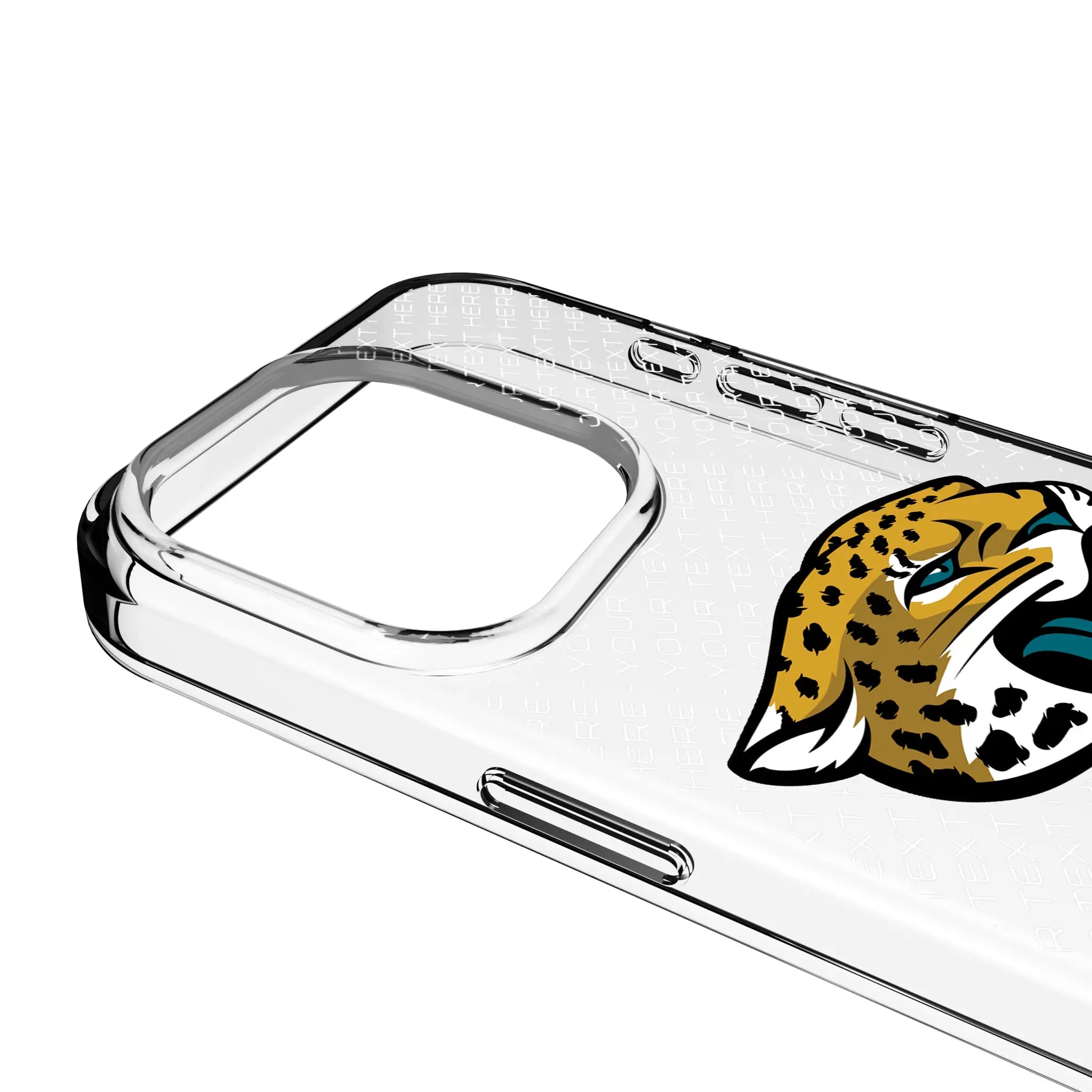 Jacksonville Jaguars Personalized EndZone Plus iPhone Clear Phone Case for Apple iPhone - Detail