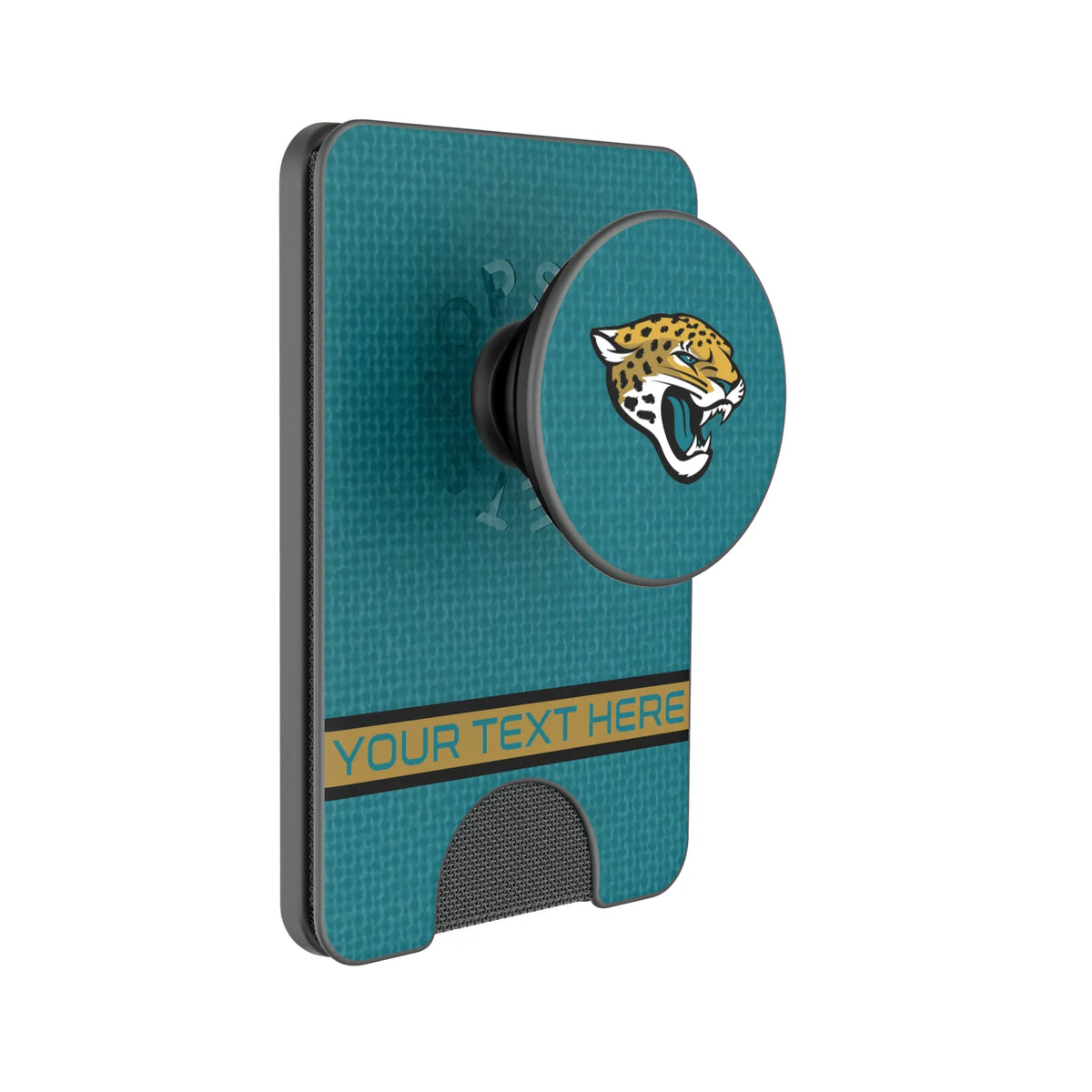 Jacksonville Jaguars Personalized Endzone Solid PopSockets Magnetic Phone Grip and Stand