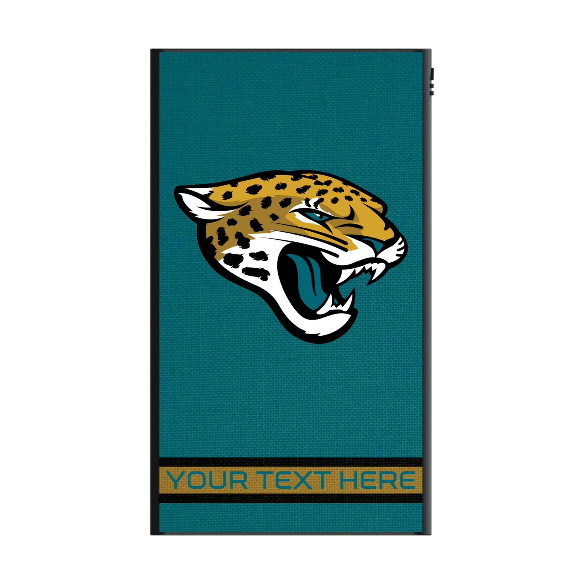 Jacksonville Jaguars Personalized Stripe 5000mAh Flat Powerbank