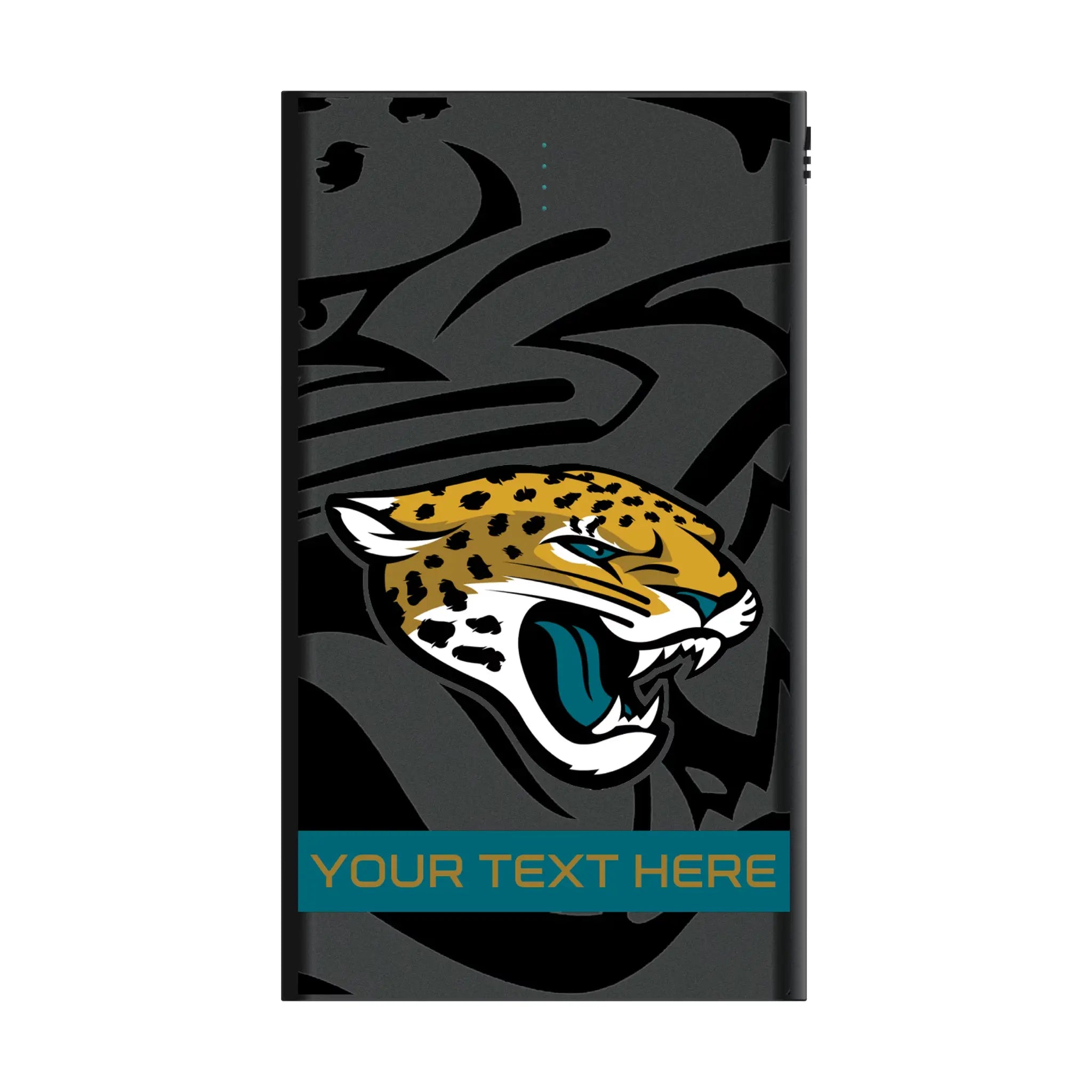 Jacksonville Jaguars Personalized Tilt 5000mAh Flat Power Bank