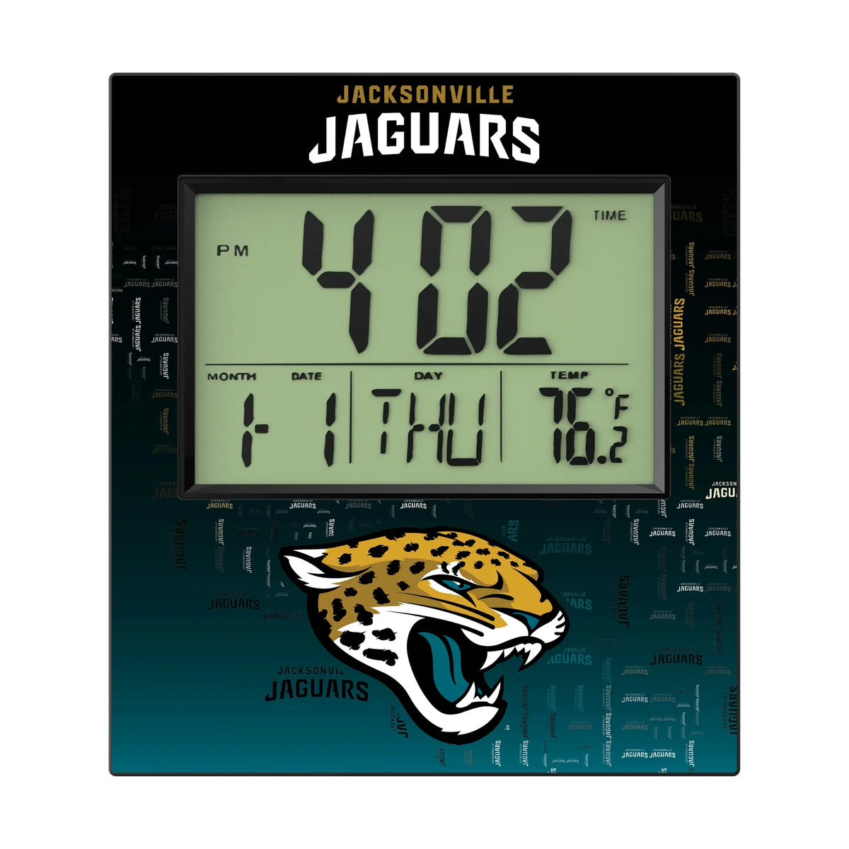 Jacksonville Jaguars Quadtile Wall Clock