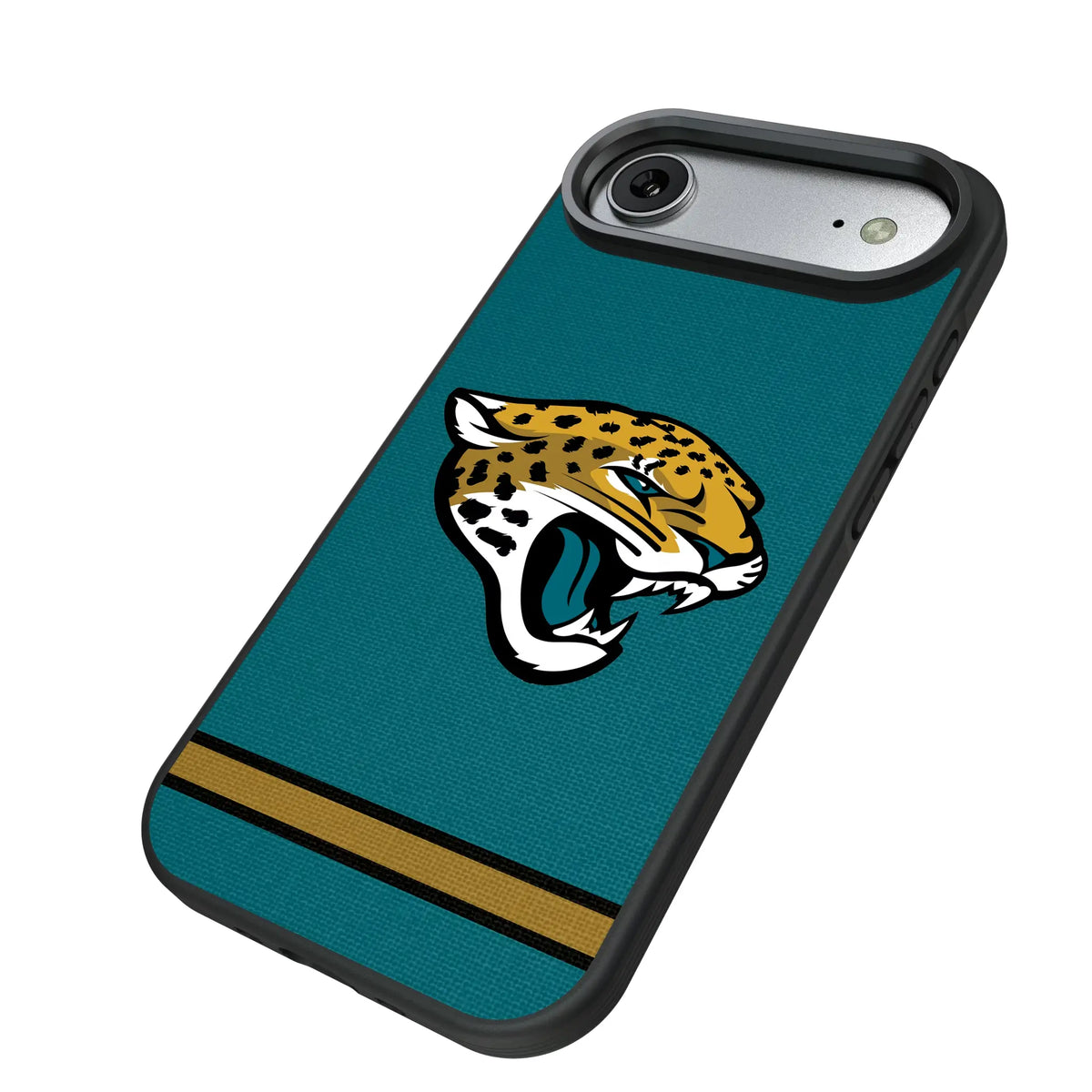 Jacksonville Jaguars Stripe iPhone Bump Phone Case for Apple iPhone - Isometric View#Device_iPhone Air