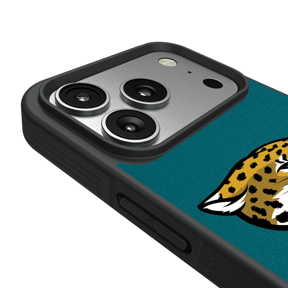 Jacksonville Jaguars Stripe iPhone Bump Phone Case for Apple iPhone - Detail#Device_iPhone 17 Pro