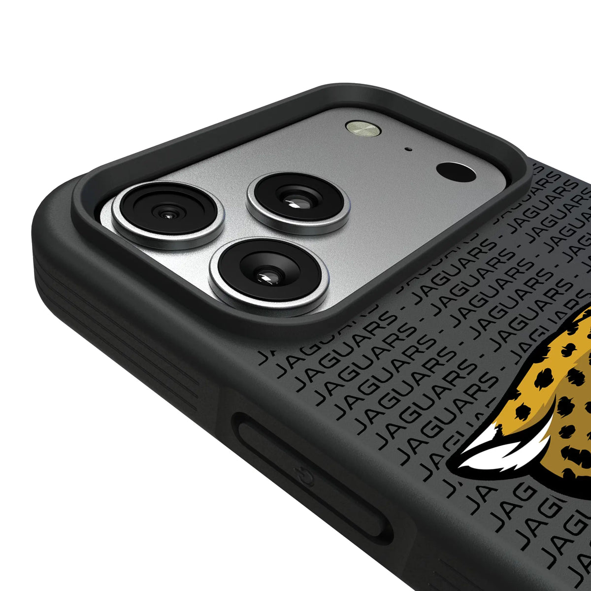 Jacksonville Jaguars Text Backdrop iPhone Bump Phone Case for Apple iPhone - Detail#Device_iPhone 17 Pro Max