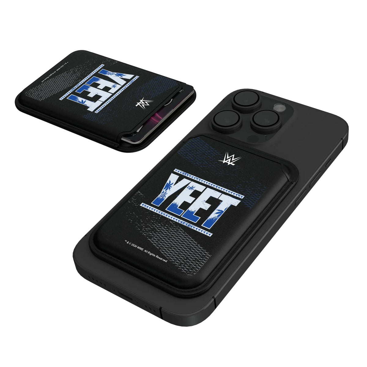 Jey Uso Steel Black Magnetic Credit Card Wallet