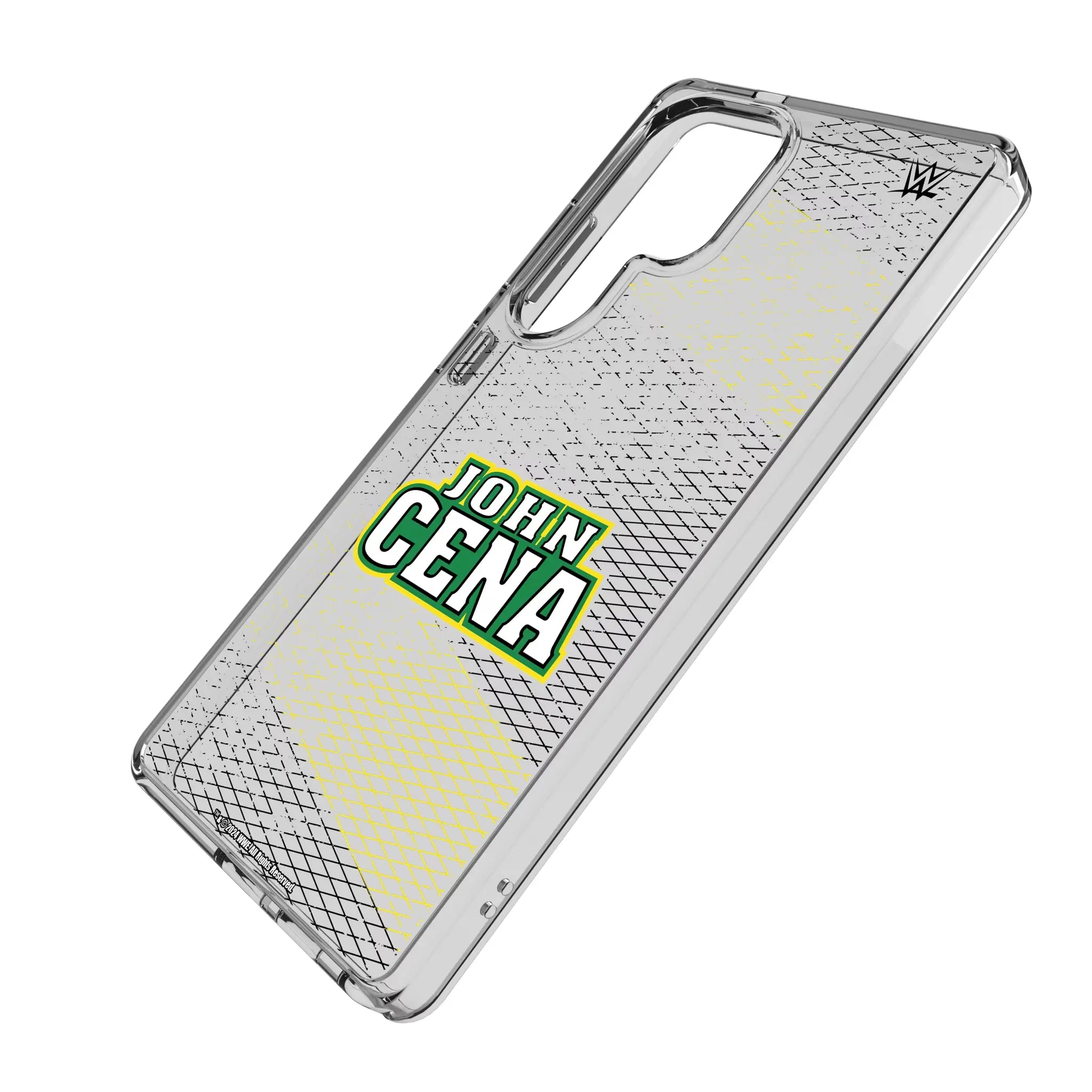 John Cena Steel Galaxy Clear Phone Case for Samsung Galaxy - Isometric View#Device_Galaxy S25 Ultra