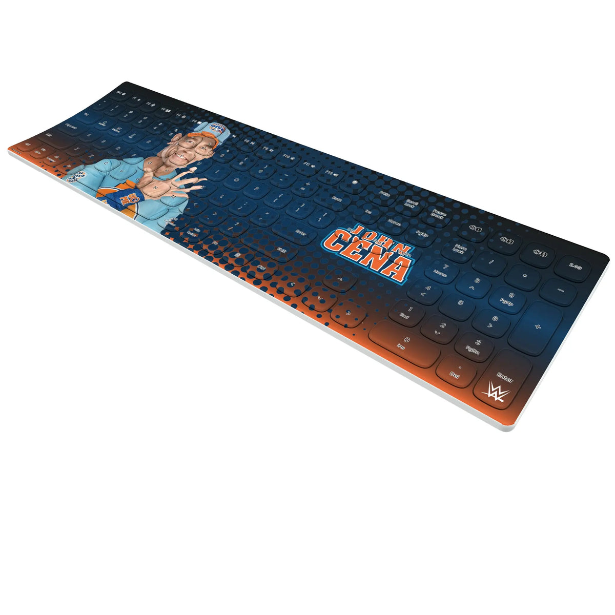 John Cena Superstar KKB605 Curved Wireless Keyboard - Isometric View