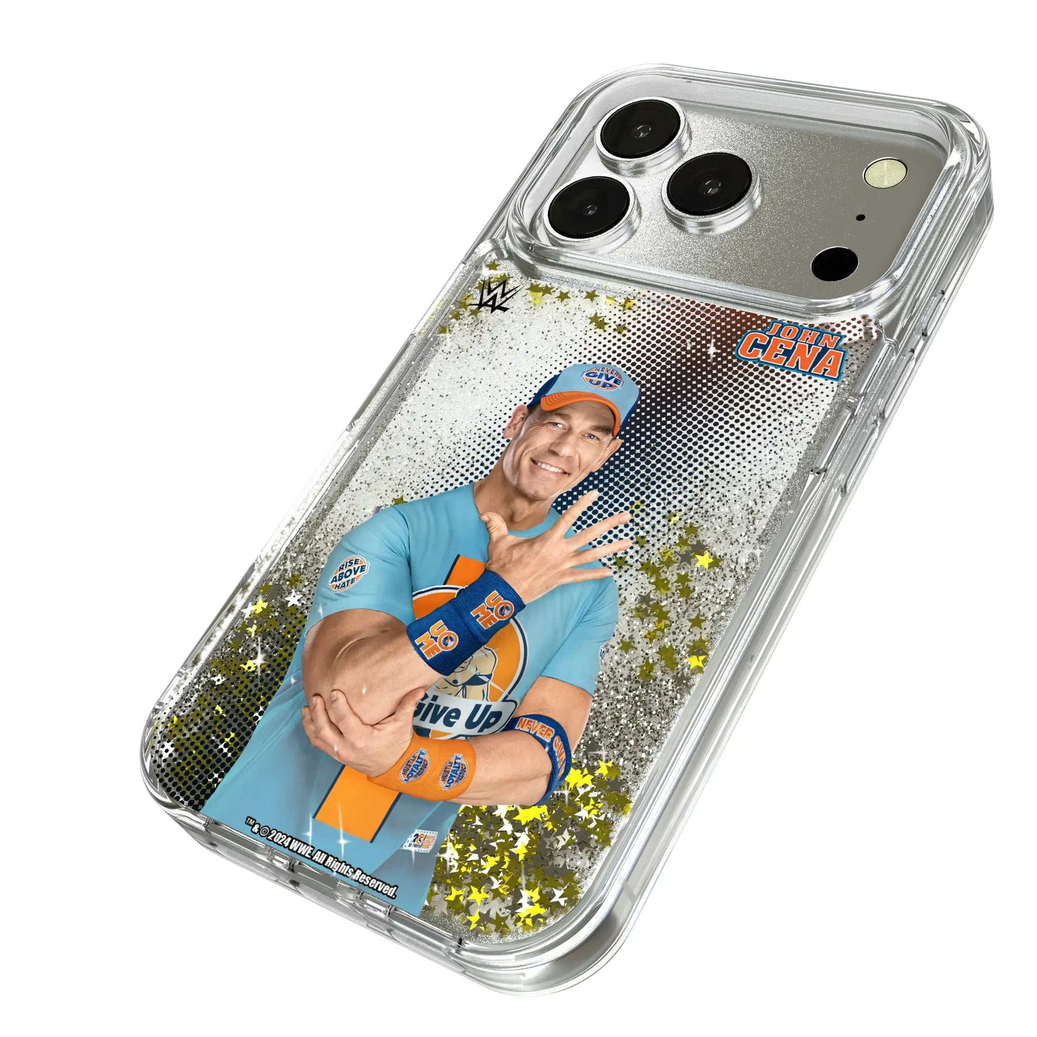 John Cena Superstar iPhone Glitter Phone Case for Apple iPhone - Isometric View