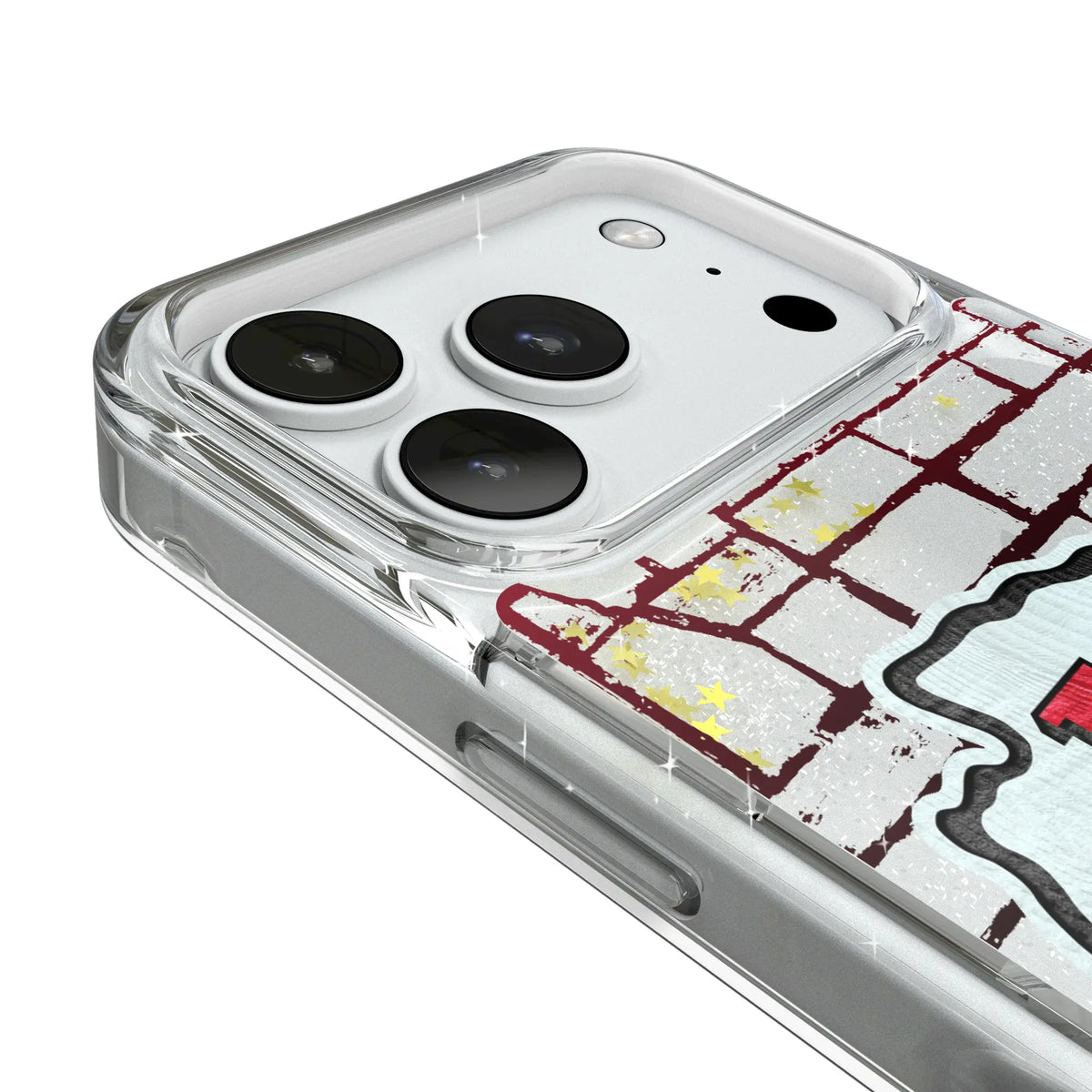 Kansas City Chiefs Brick iPhone Glitter Phone Case for Apple iPhone - Detail#Device_iPhone 18 Pro