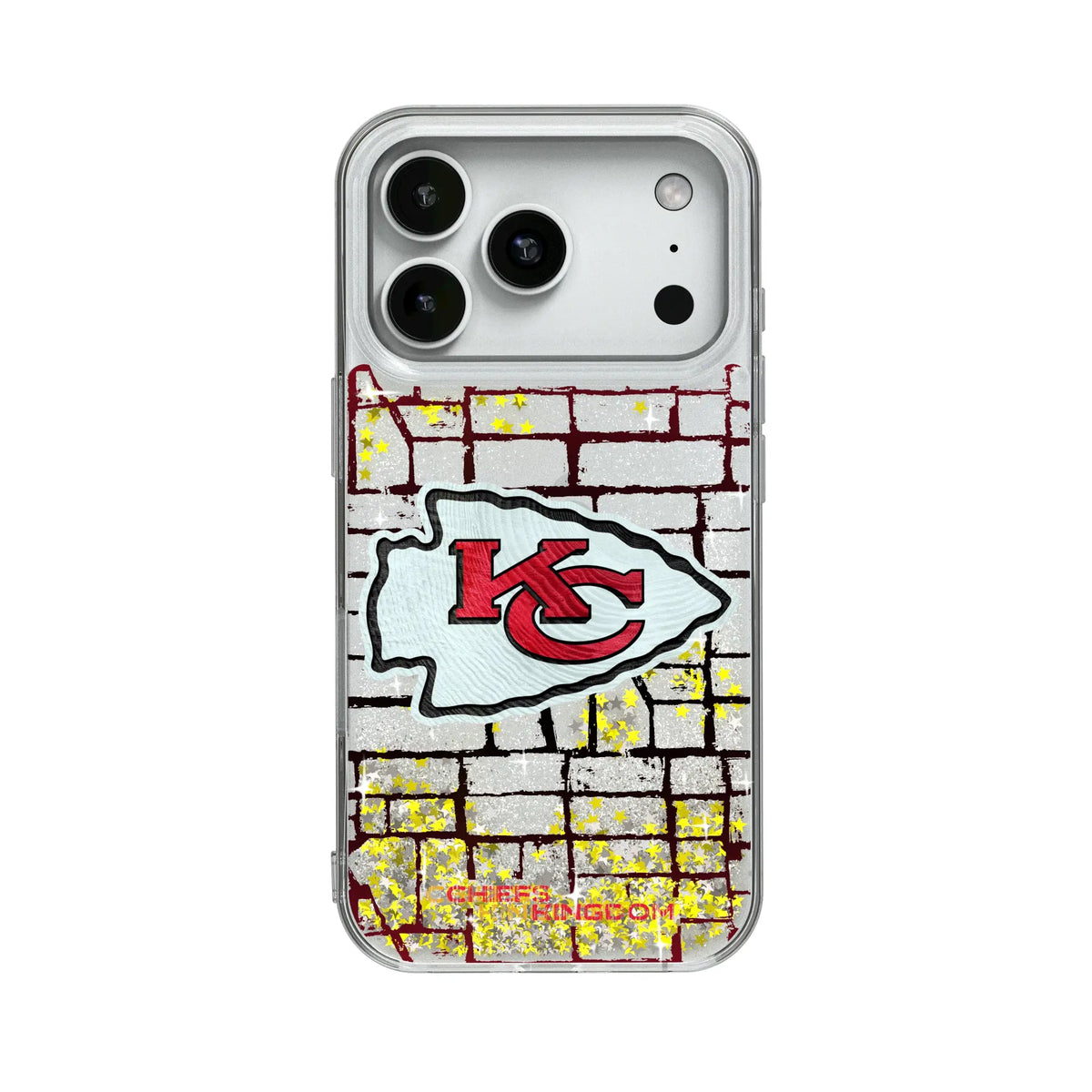 Kansas City Chiefs Brick Glitter Phone Case for Apple iPhone