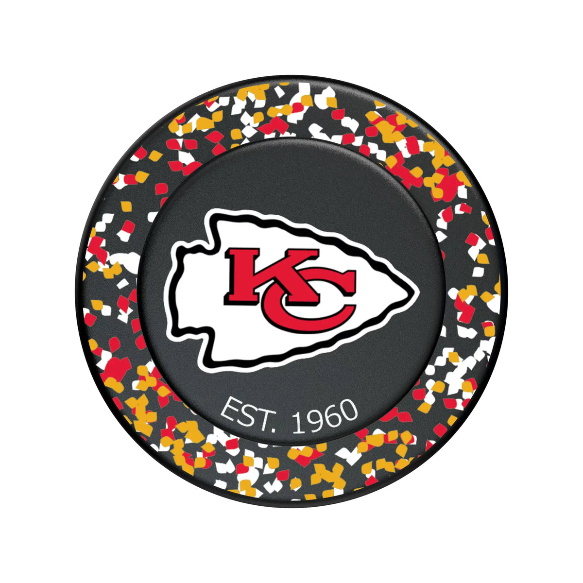 Kansas City Chiefs Confetti Popsockets Round Magnetic