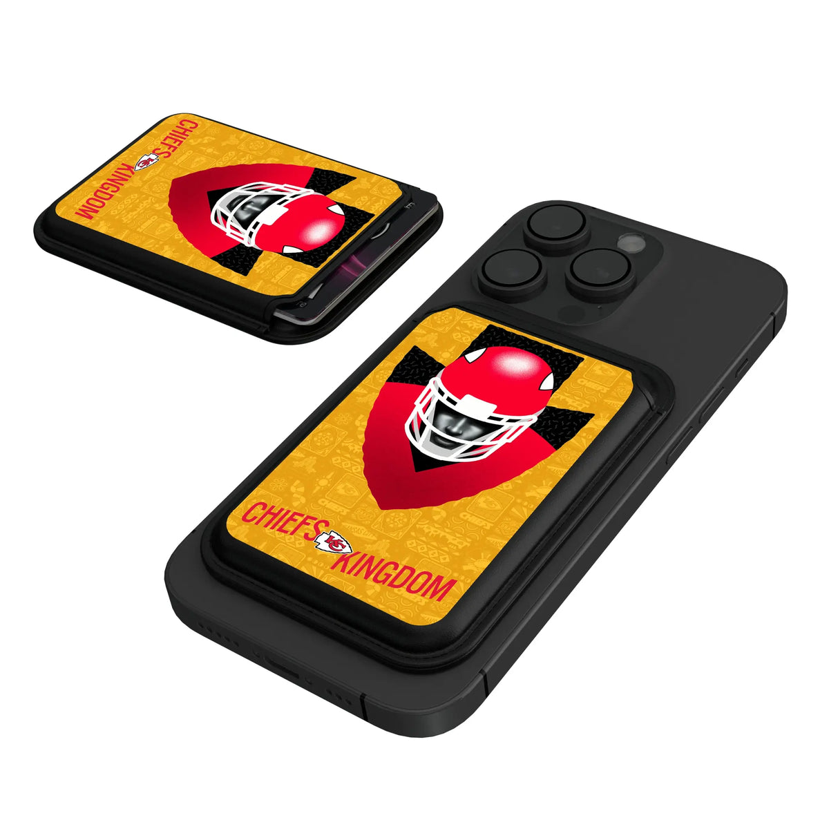 Kansas City Chiefs Deco Black Magnetic Credit Card Wallet